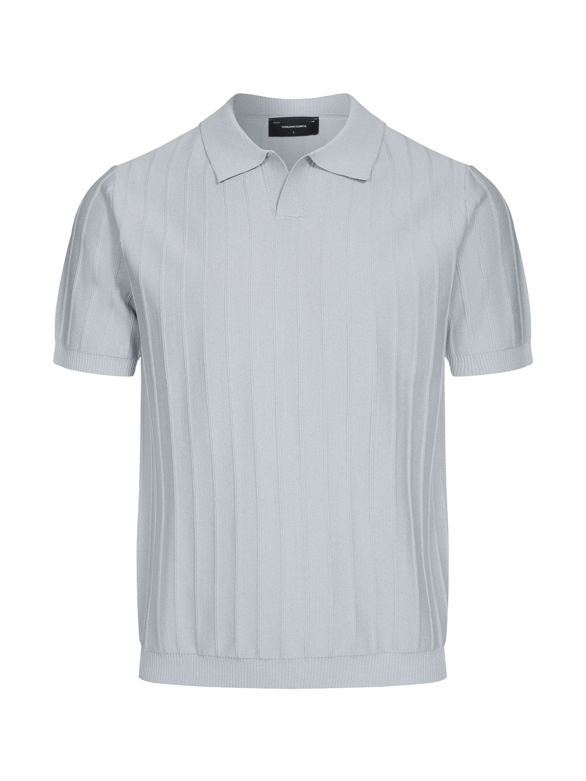 Arden Ribbed Knit Polo Shirt