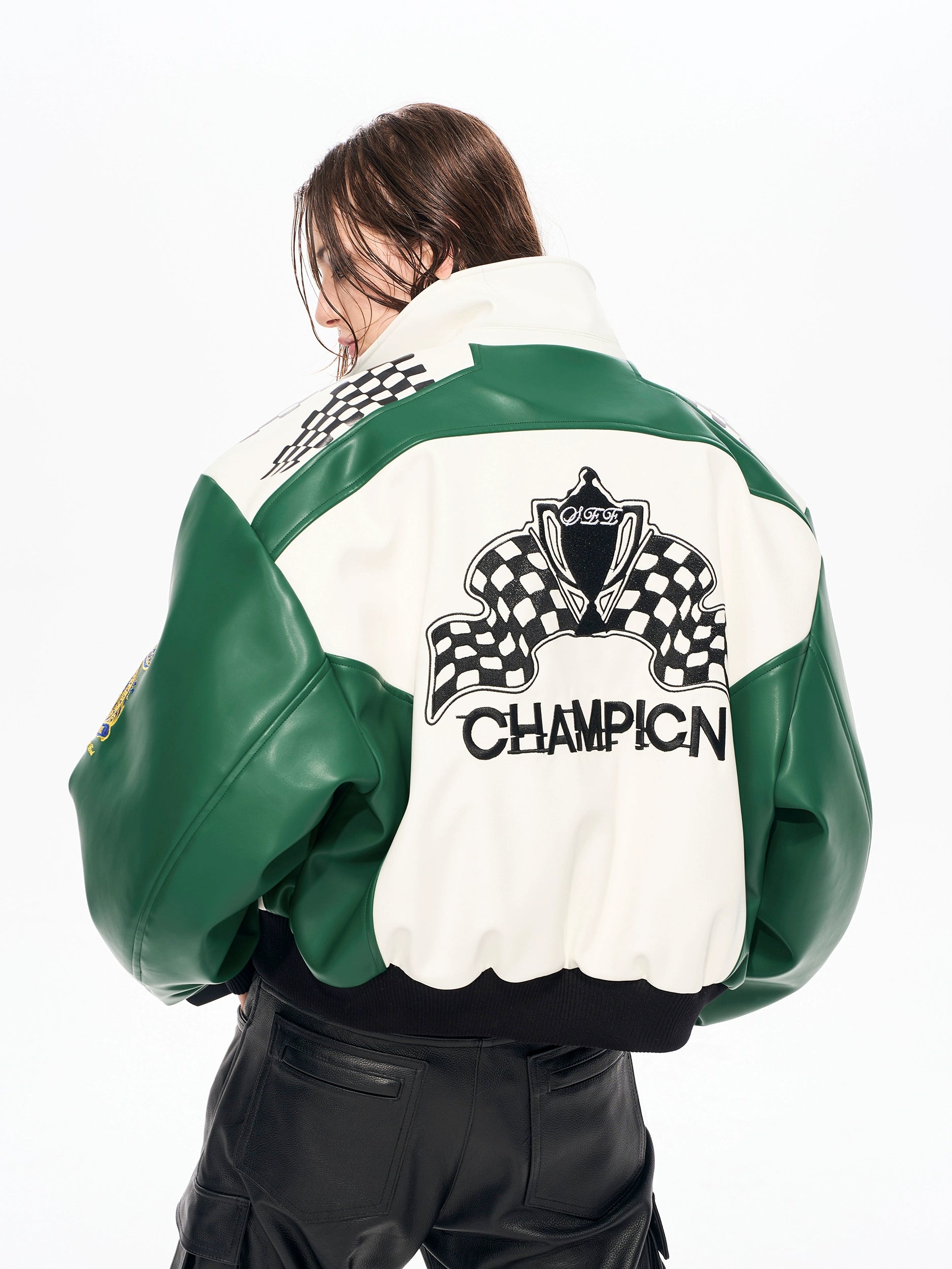 Victory Circuit Moto Varsity Jacket