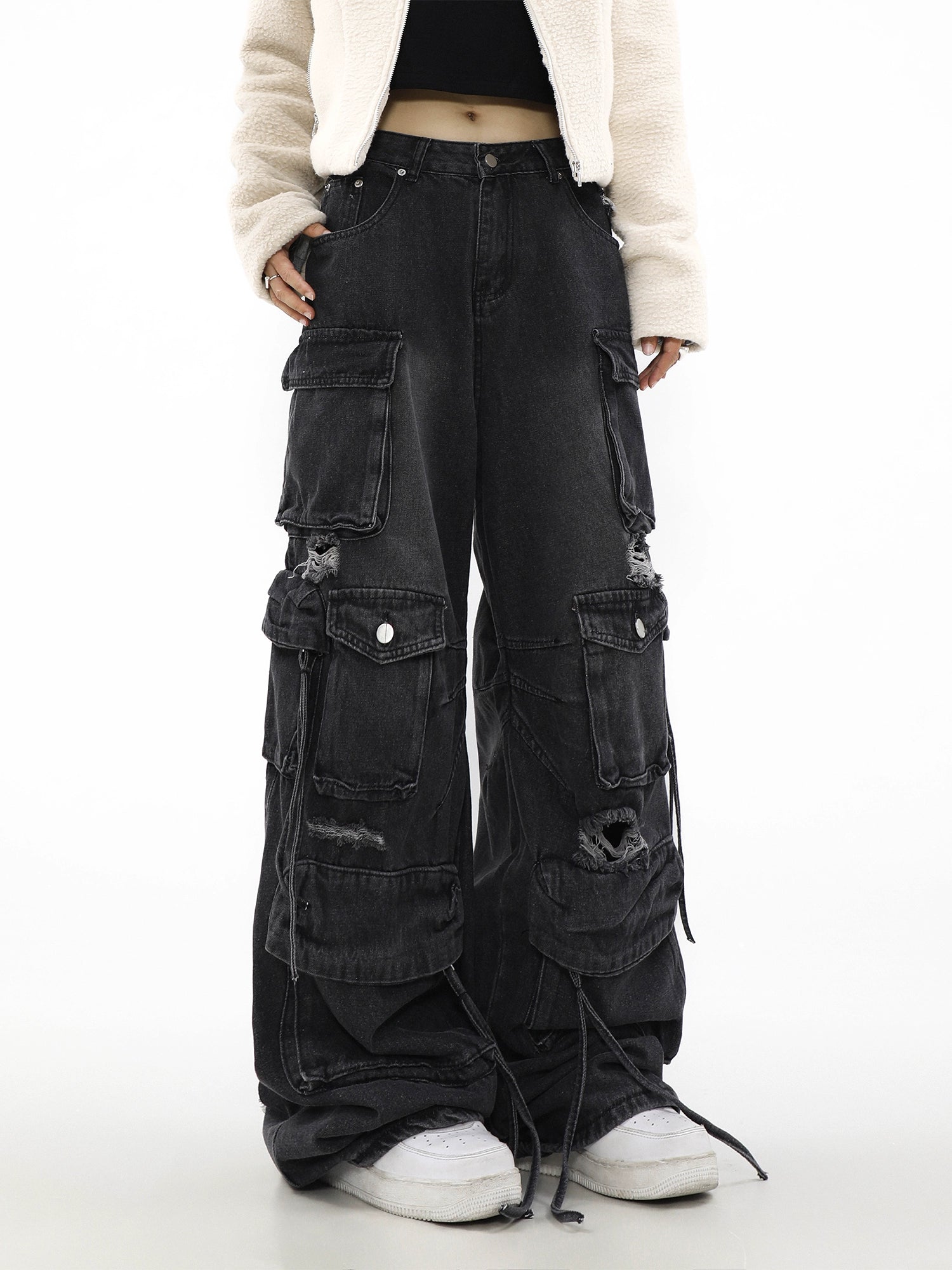 Rogue Stack Multi-Pocket Cargo Jeans