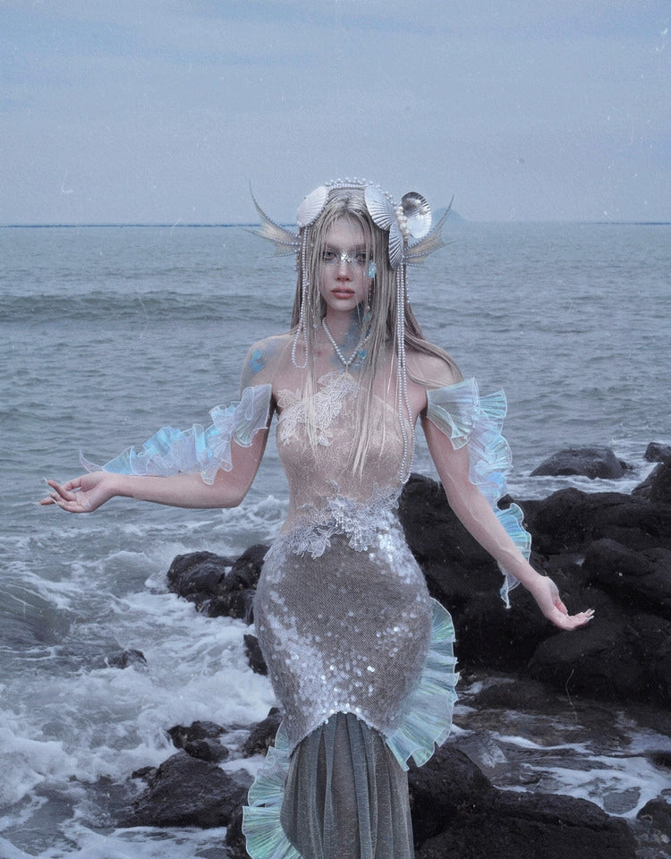 Polarized Gown Mermaid Dress