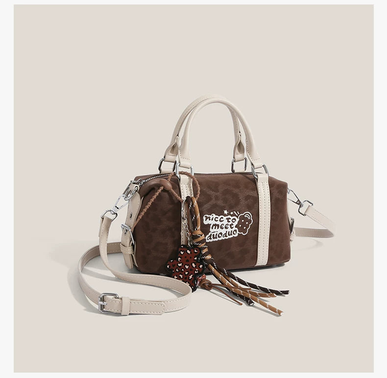 Doodle Charm Barrel Bag