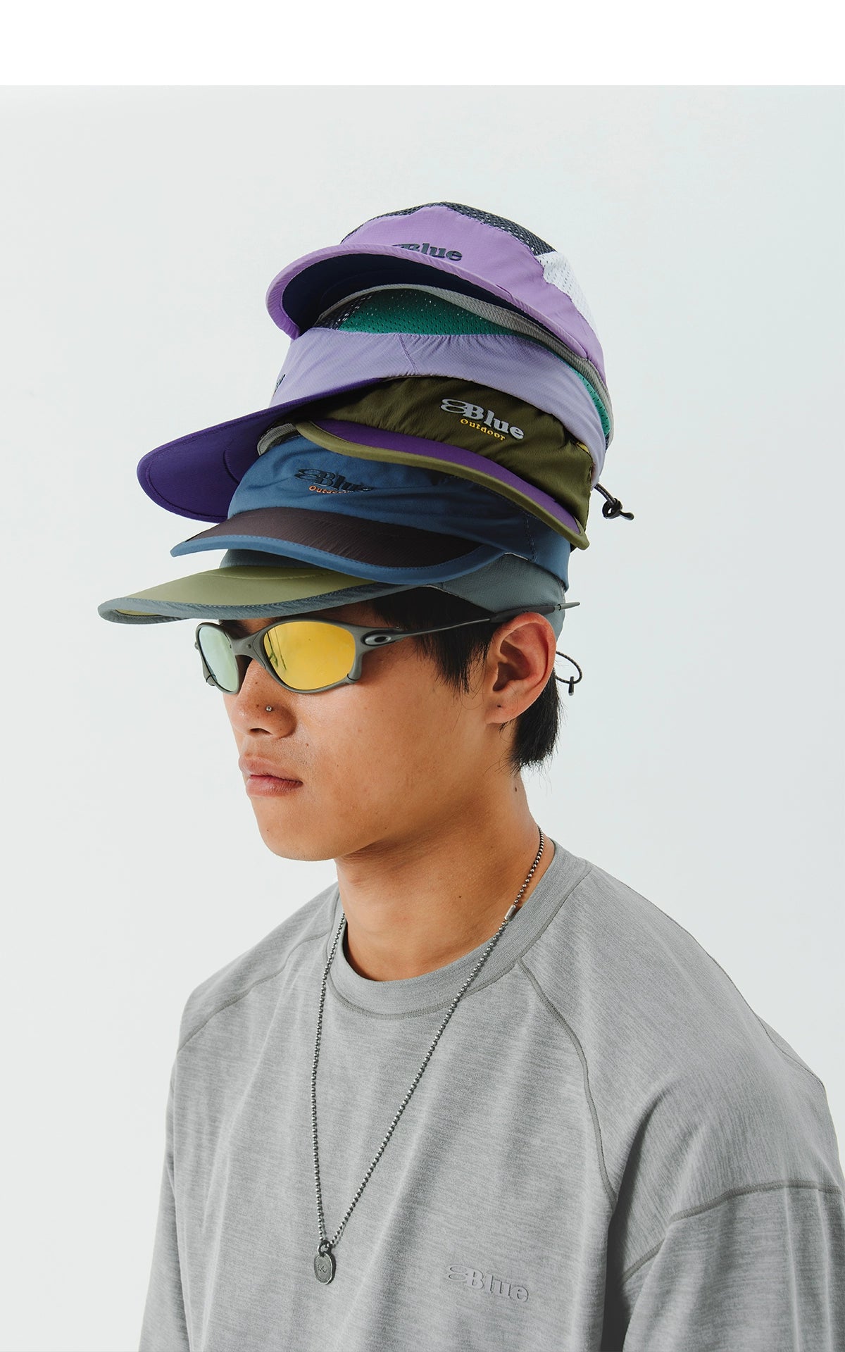 Colorblock Mesh Outdoor Sports Cap