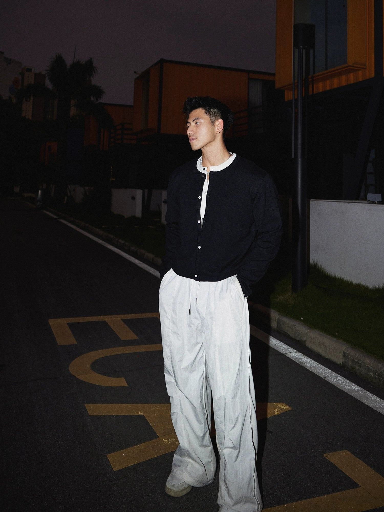 Casual Knit Button Layered Cardigan