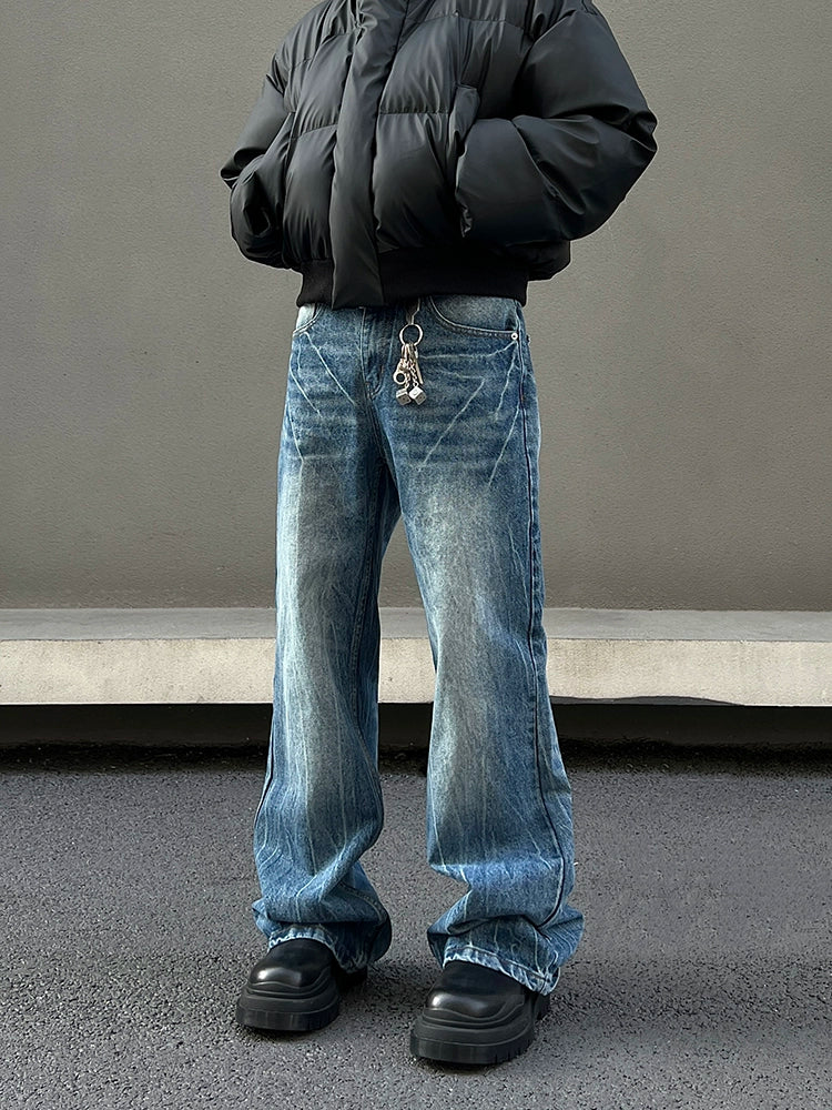 Frostline Vein Distressed Jeans