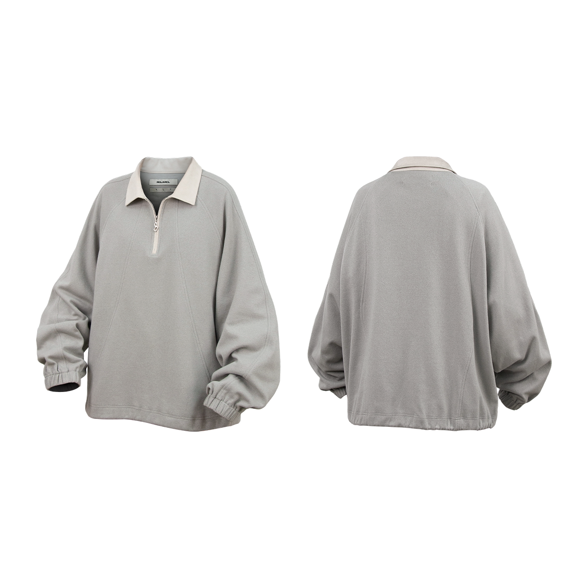 Half Zip Raglan Polo Pullover
