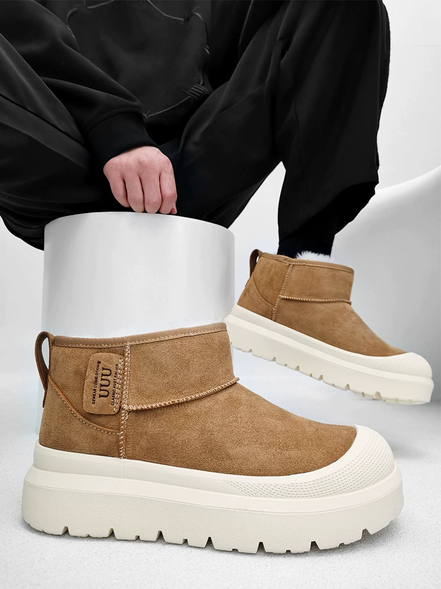 Faux Fur Lined Suede Boots