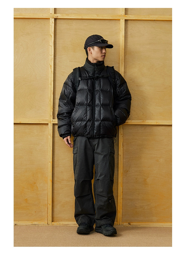 Multi-Pocket Retro Patchwork Cargo Pants