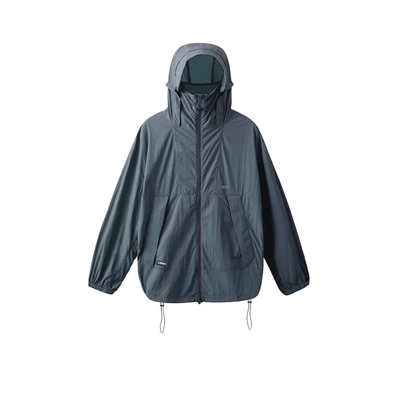 UV-Protective Hooded Windbreaker