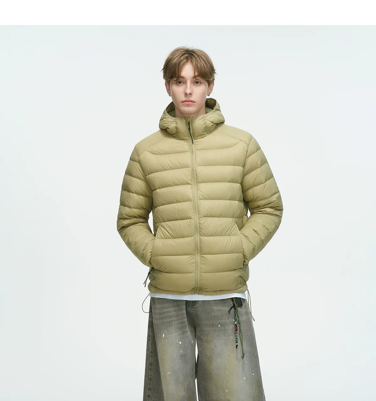 Frostbeam Dual-Tone Puffer Hoodie