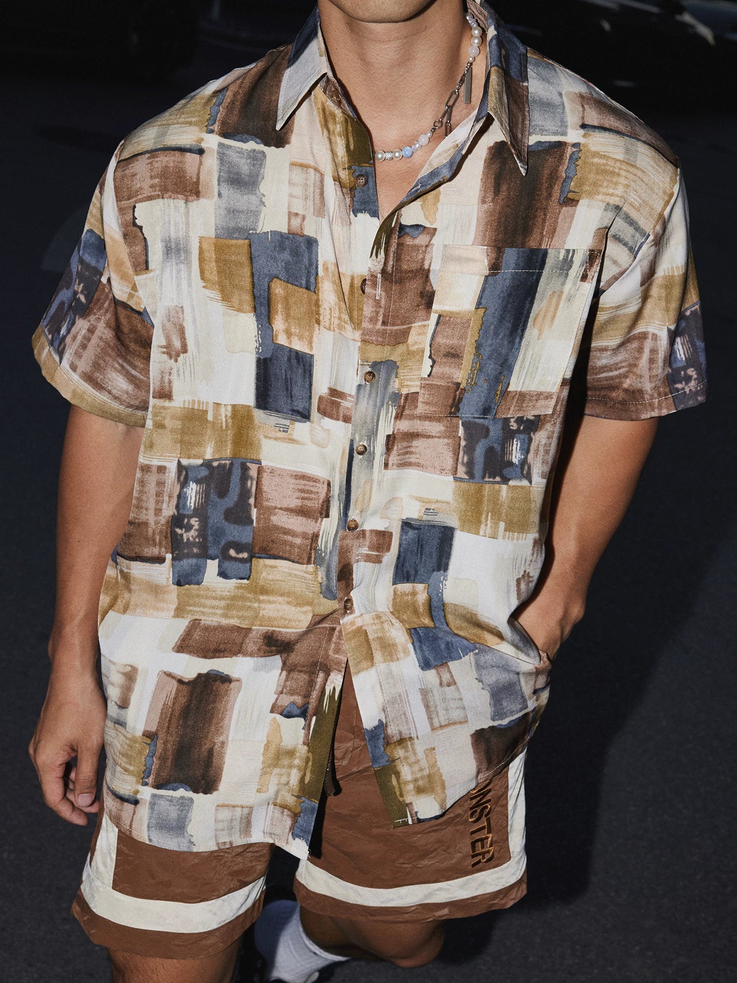 Canyon Mosaic Brushstroke Resort Shirt