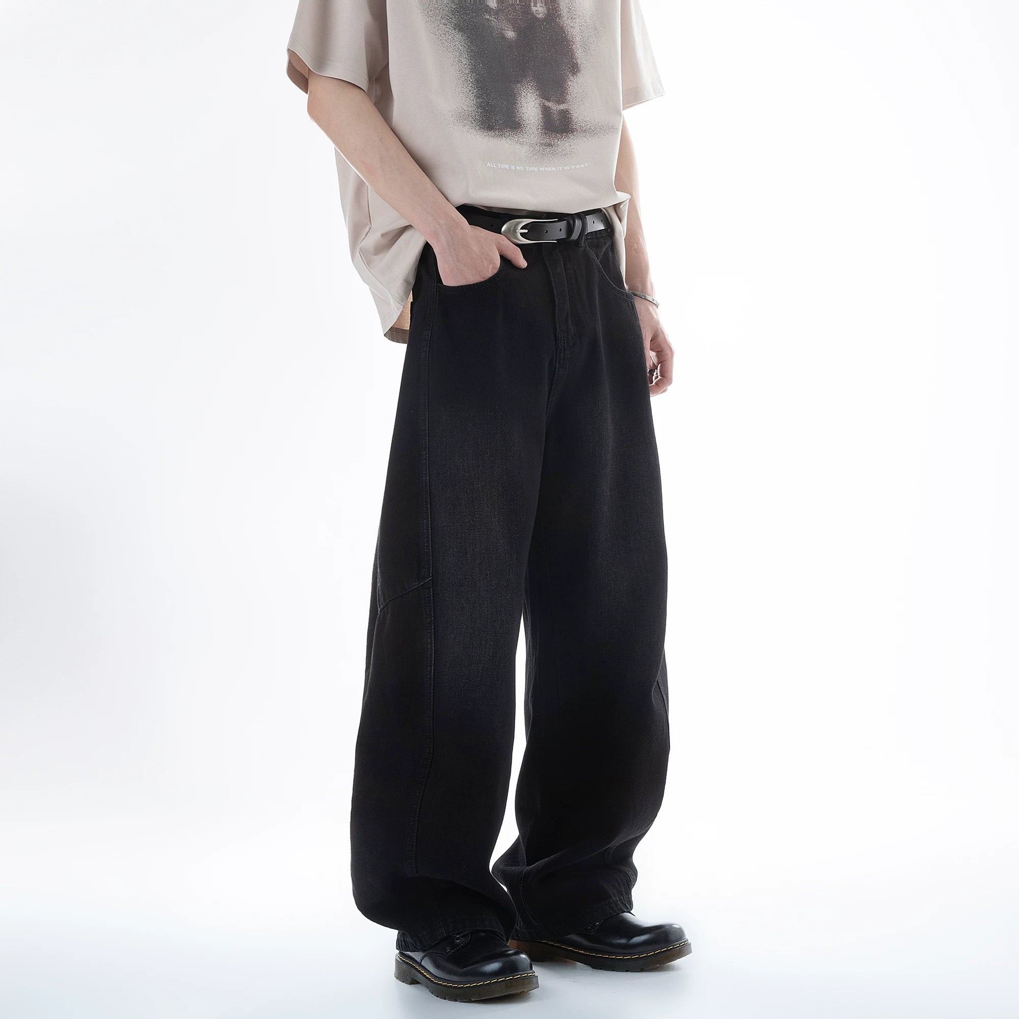 Fogwash Barrel Wide‑Leg Jeans