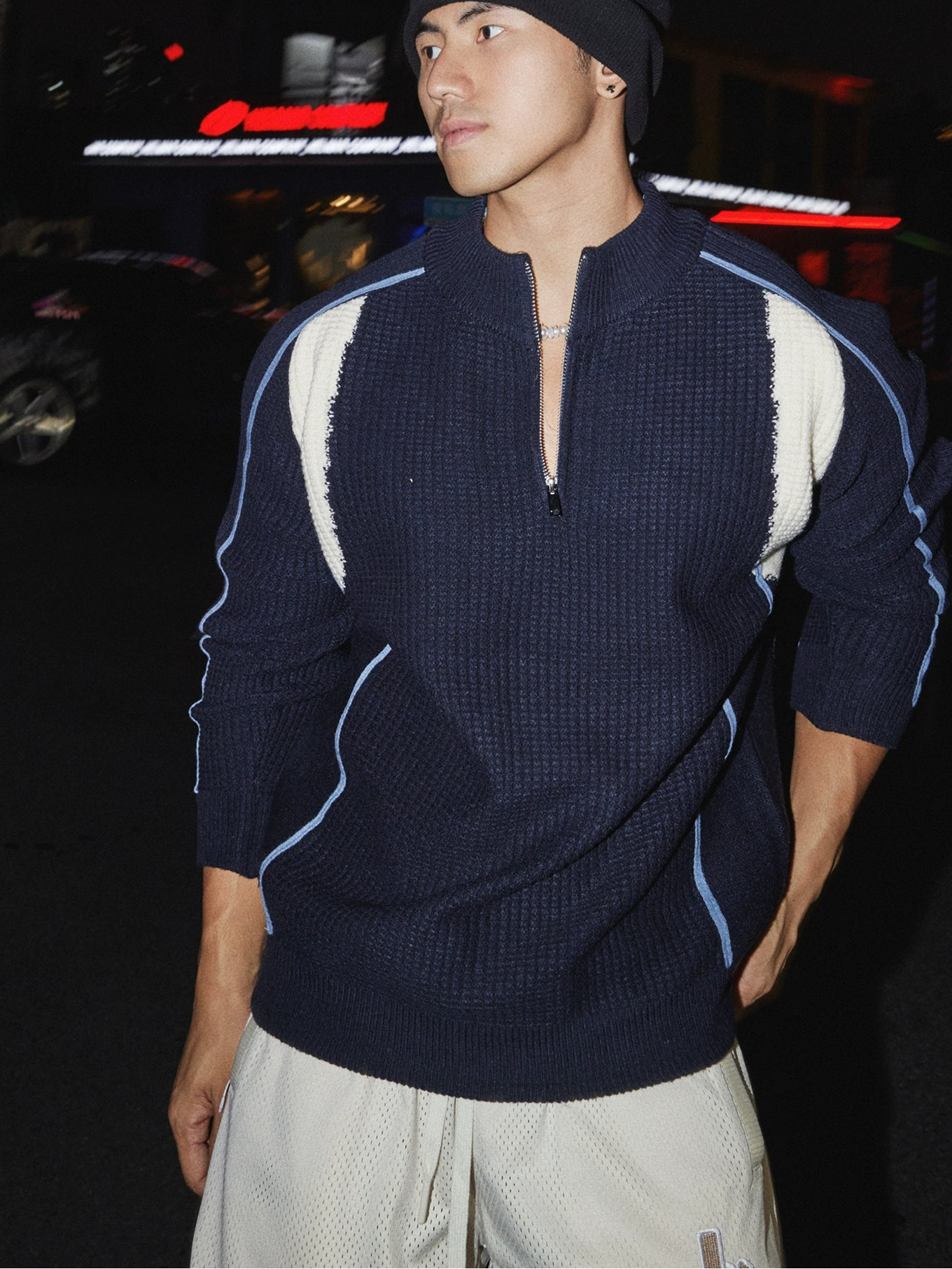 Glacier Track Half-Zip Knit Sweater