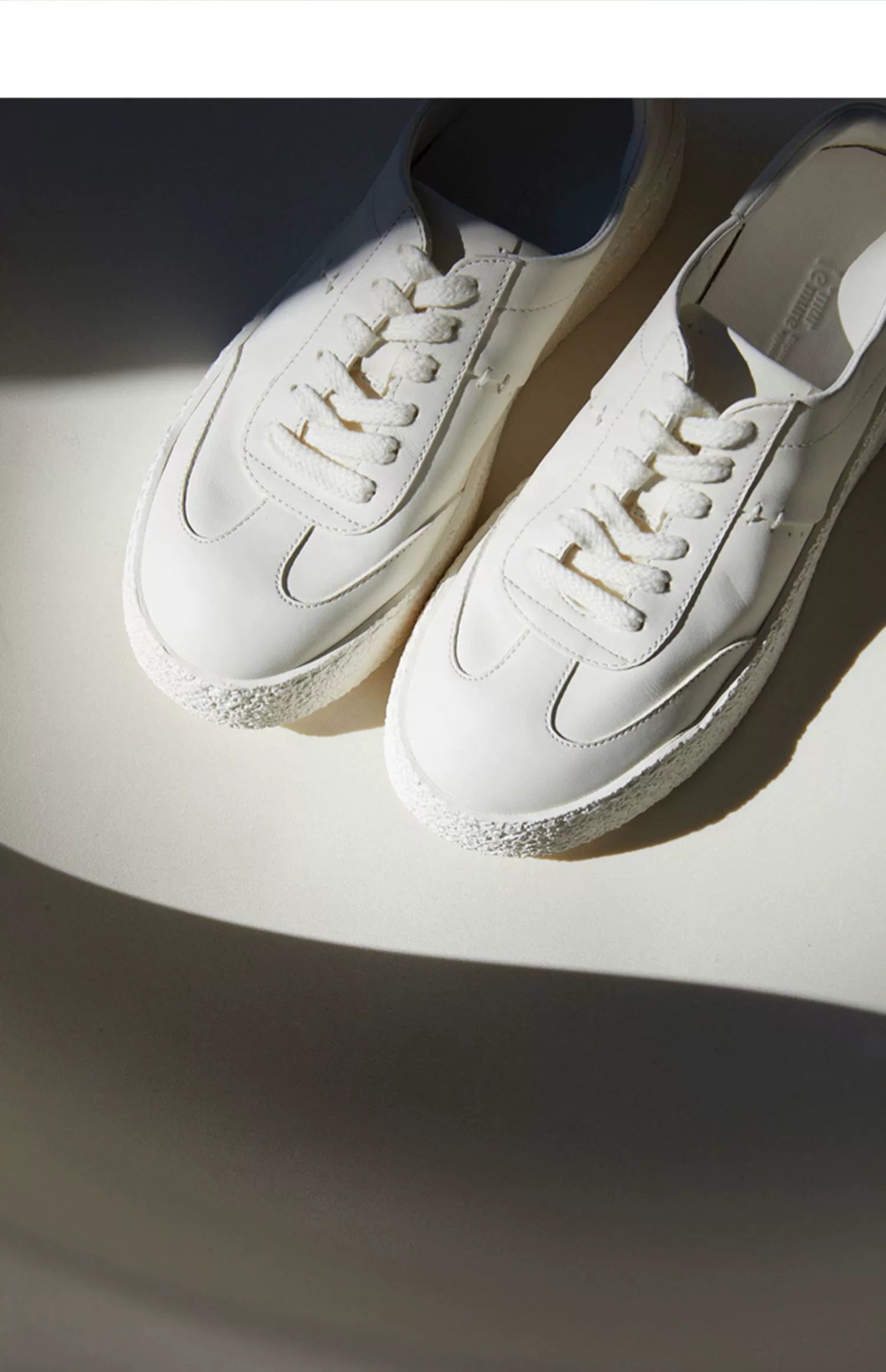 Chunky White Platform Sneakers