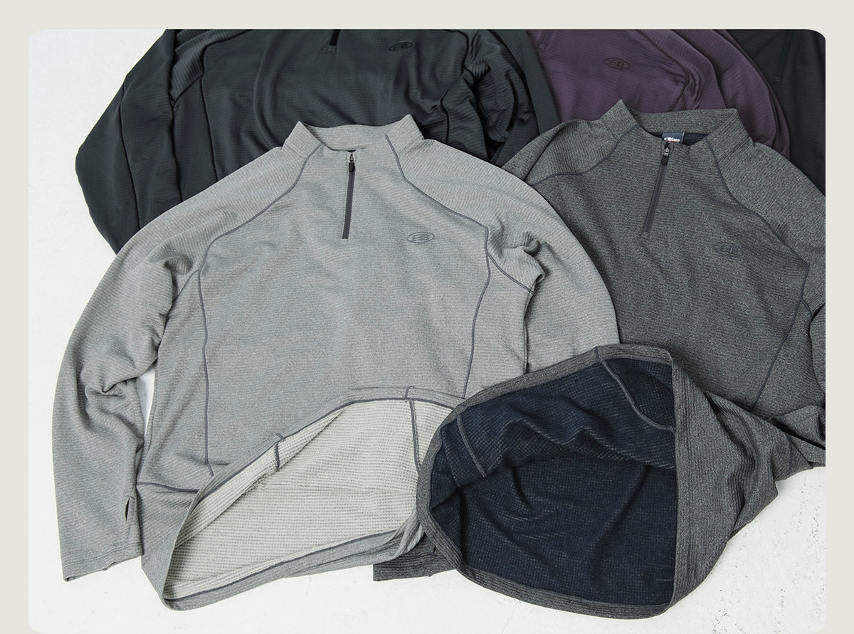 Wool Thermal Stand-Collar T-shirt