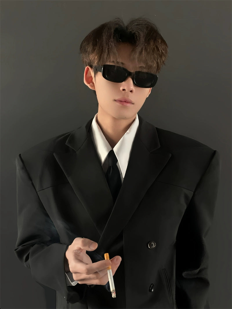 Oversized Double-Breasted Suit