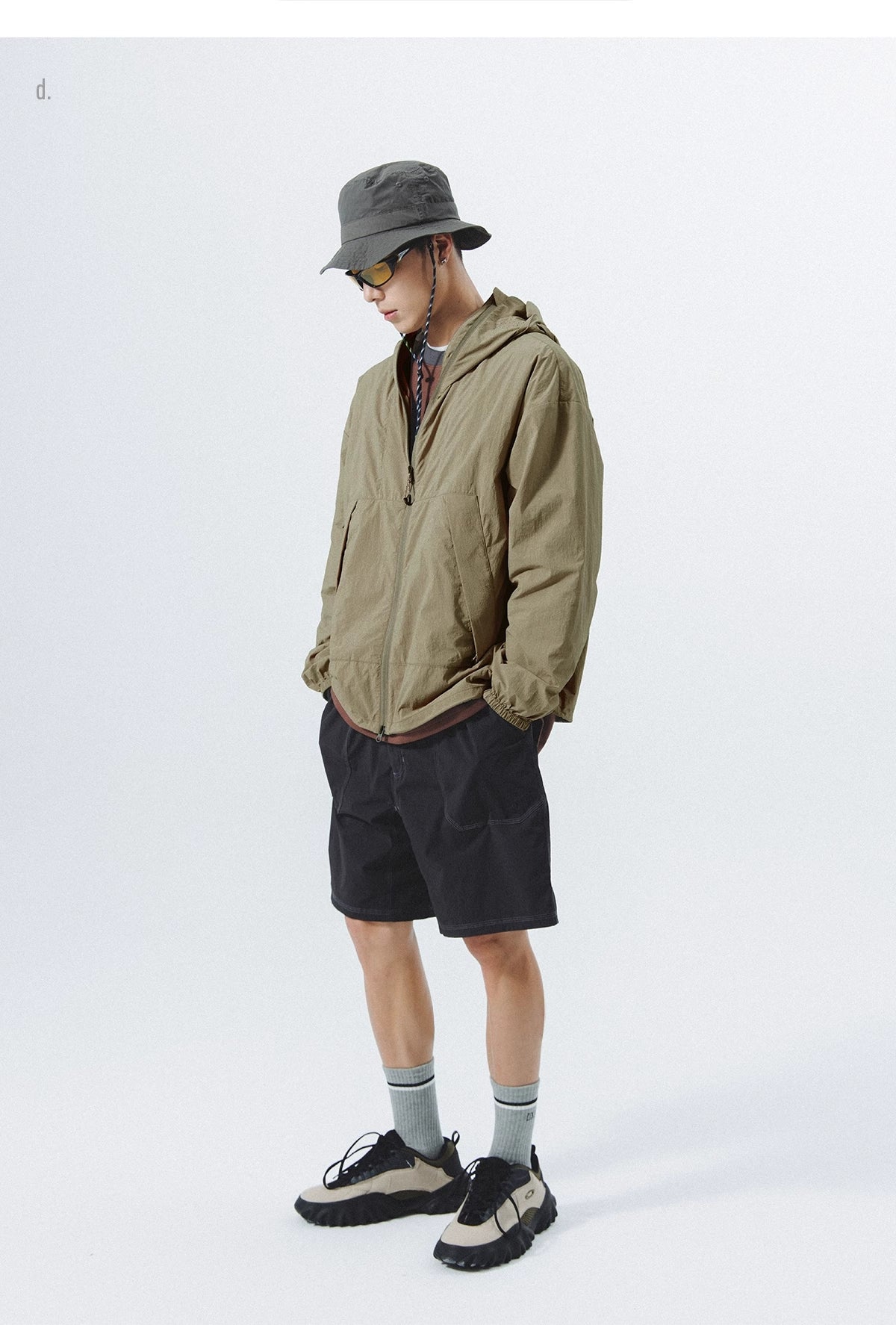 UV-Protective Hooded Windbreaker