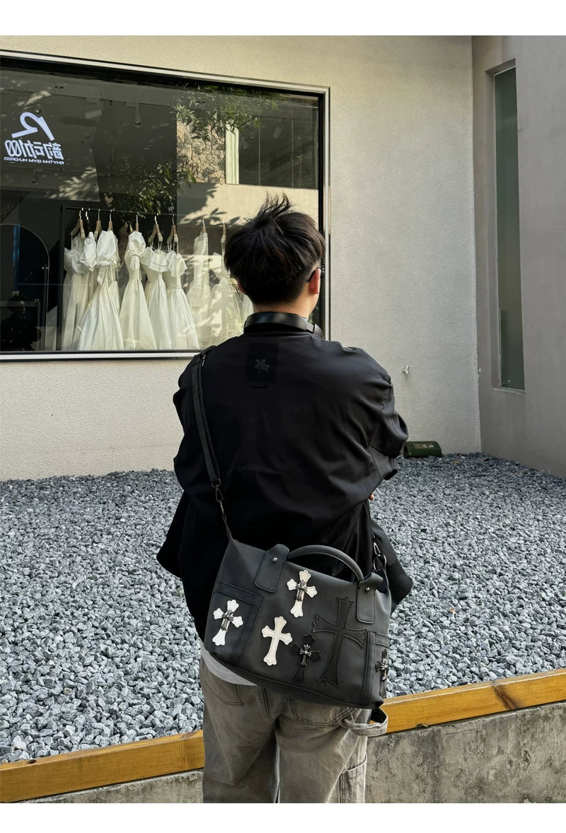 Midnight Relic Crossbody Satchel
