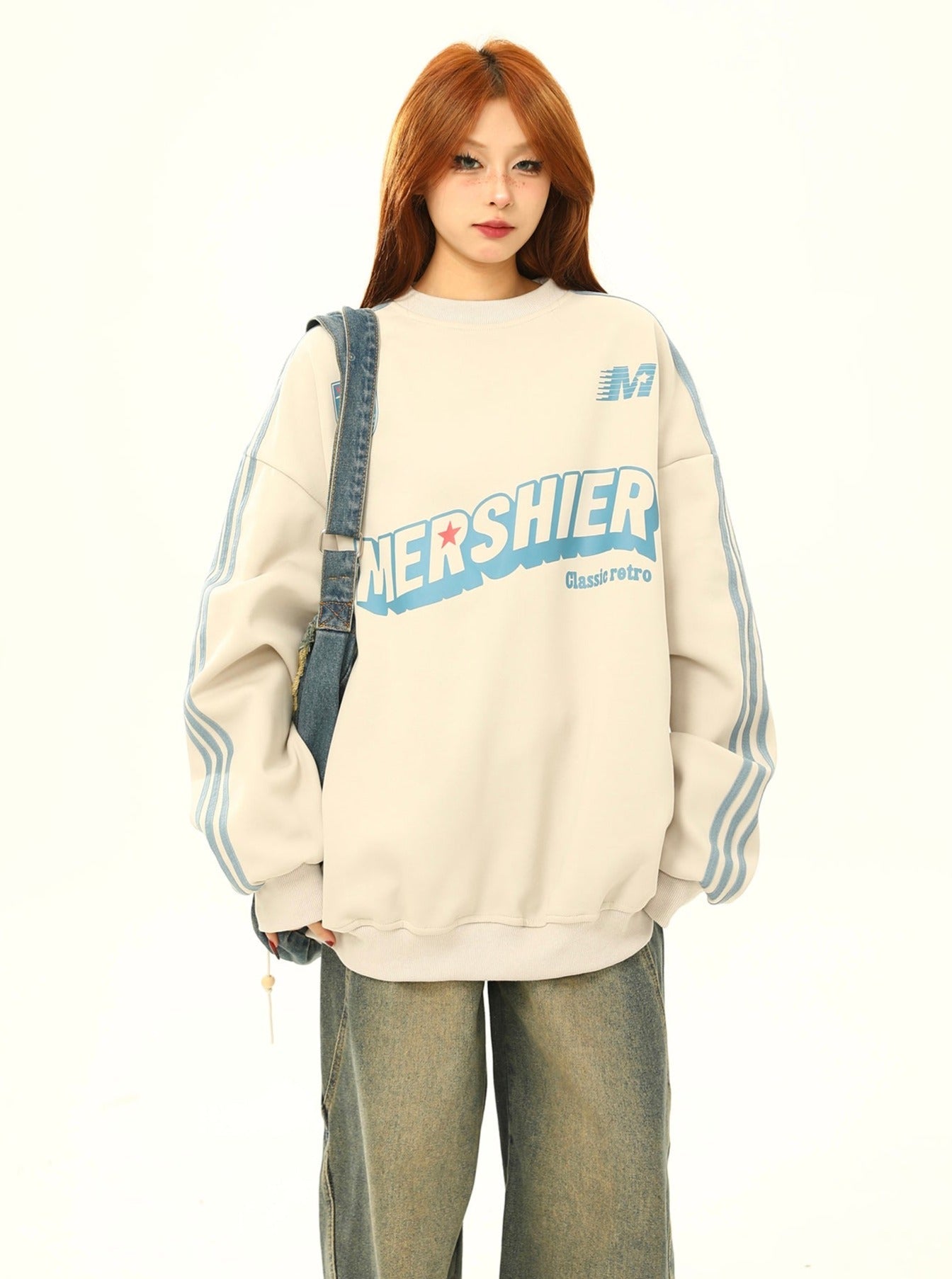 Retro-Style Oversized Sweatshirt