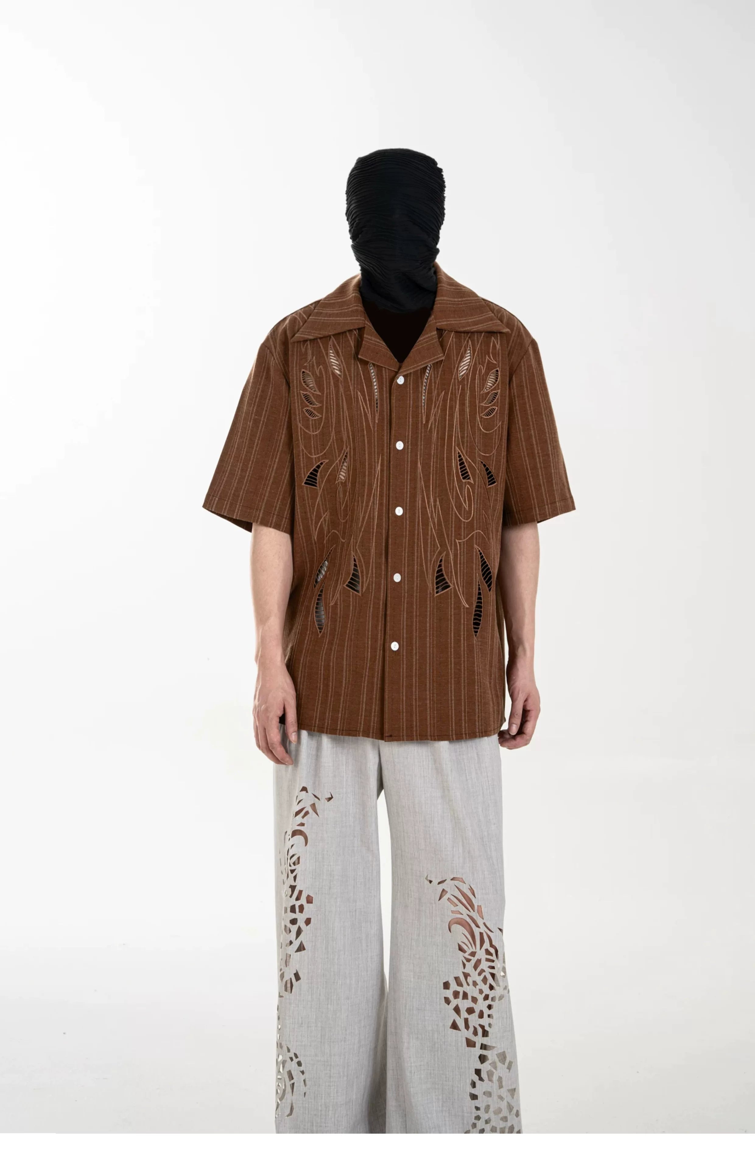 Amber Ember Cutout Camp Shirt