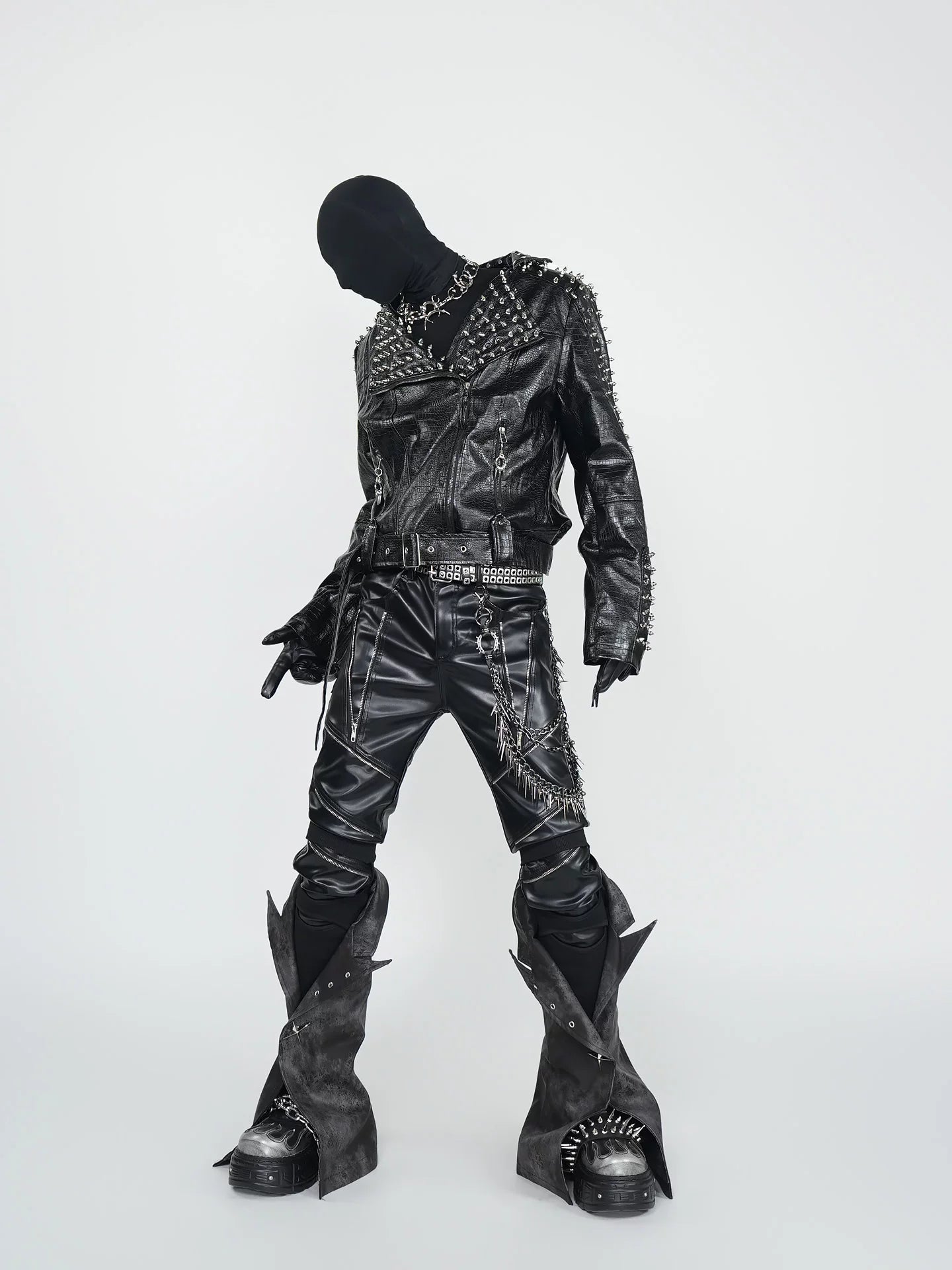 Obsidian Onslaught Spiked Relic Moto Jacket