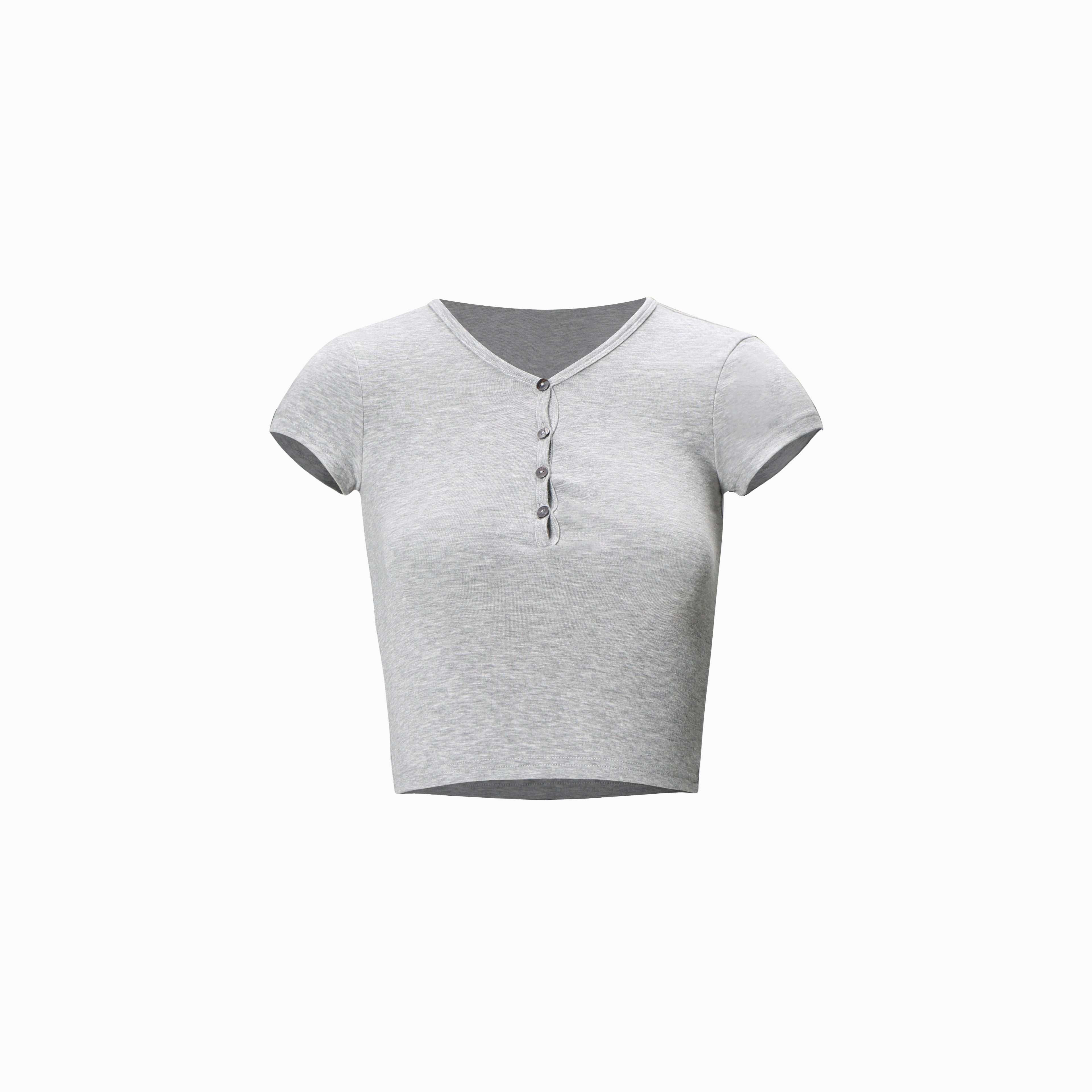 Narrow Shoulder Short Sleeve T-shirt