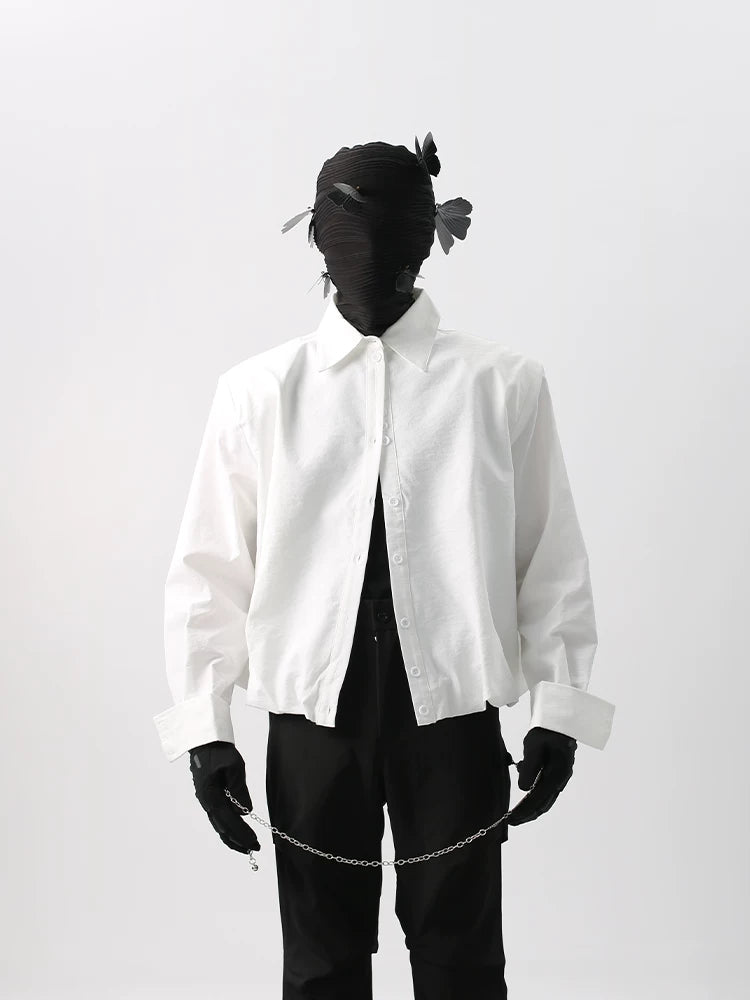 Wingveil Cropped Poplin Shirt