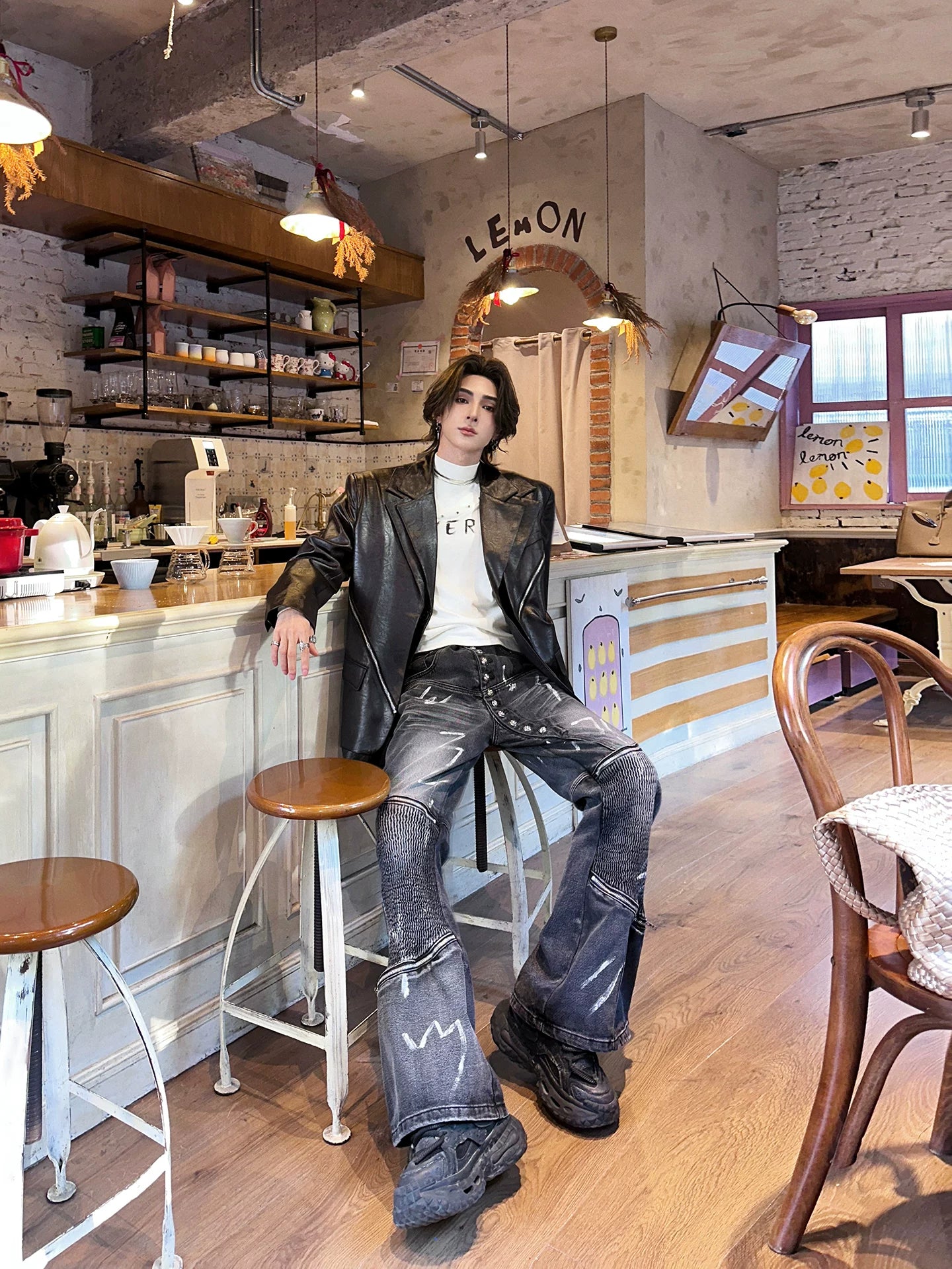Glyphstorm Warp Stitch Flare Jeans