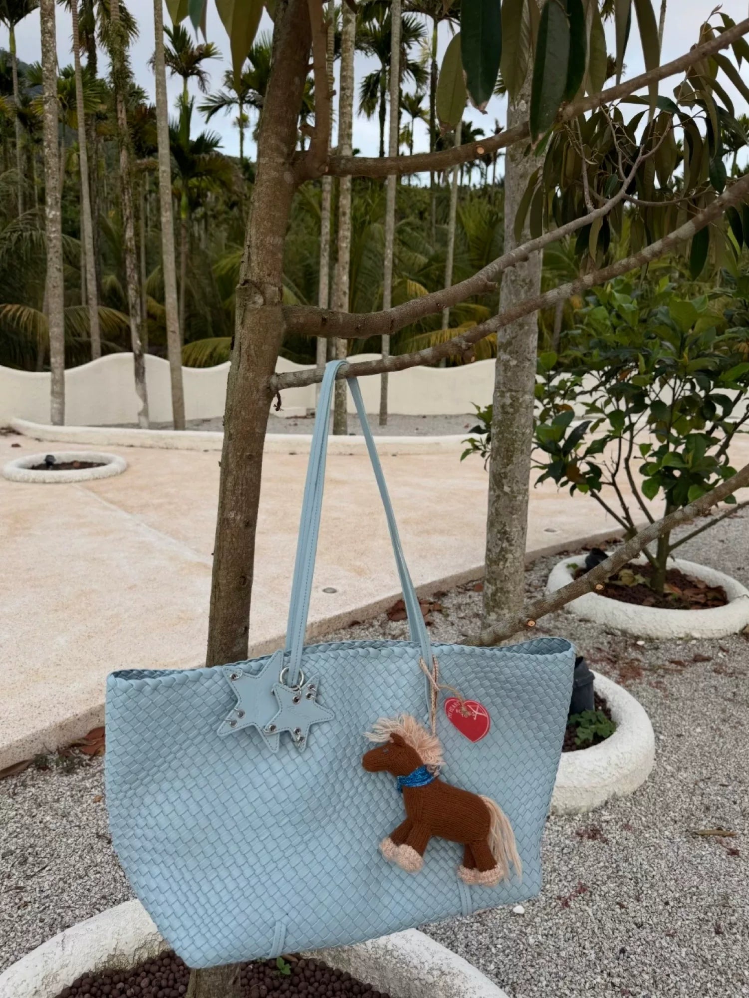 Metallic Woven Wide Commuter Tote - view 3