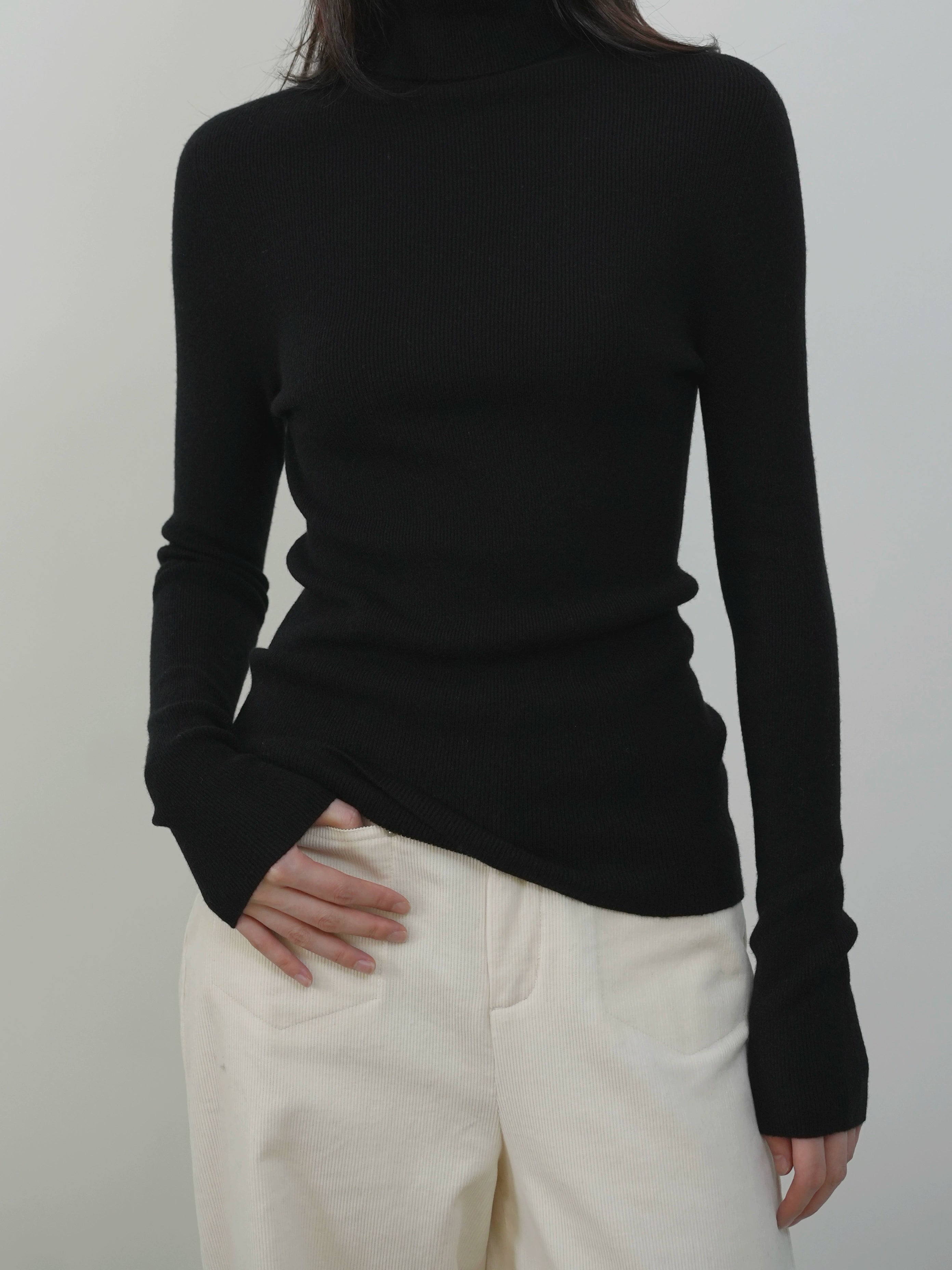 Mock Neck Knit Sweater