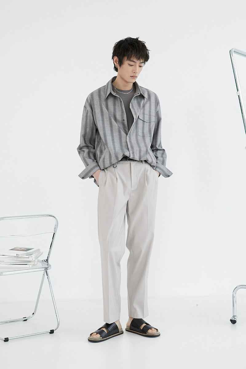 Double-Pleated Comfort Dress Pants