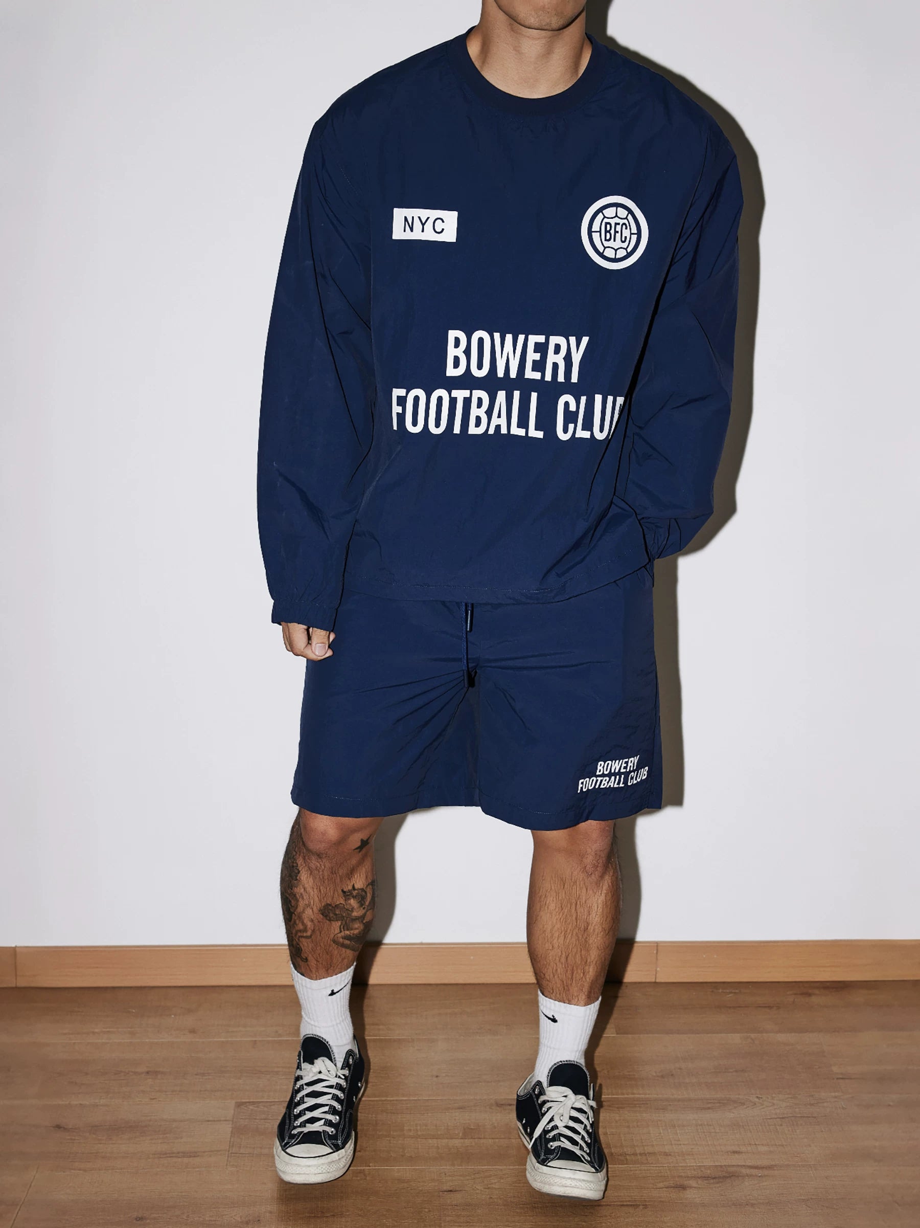 Bowery Pitch Training Sweatshirt and Short Setup