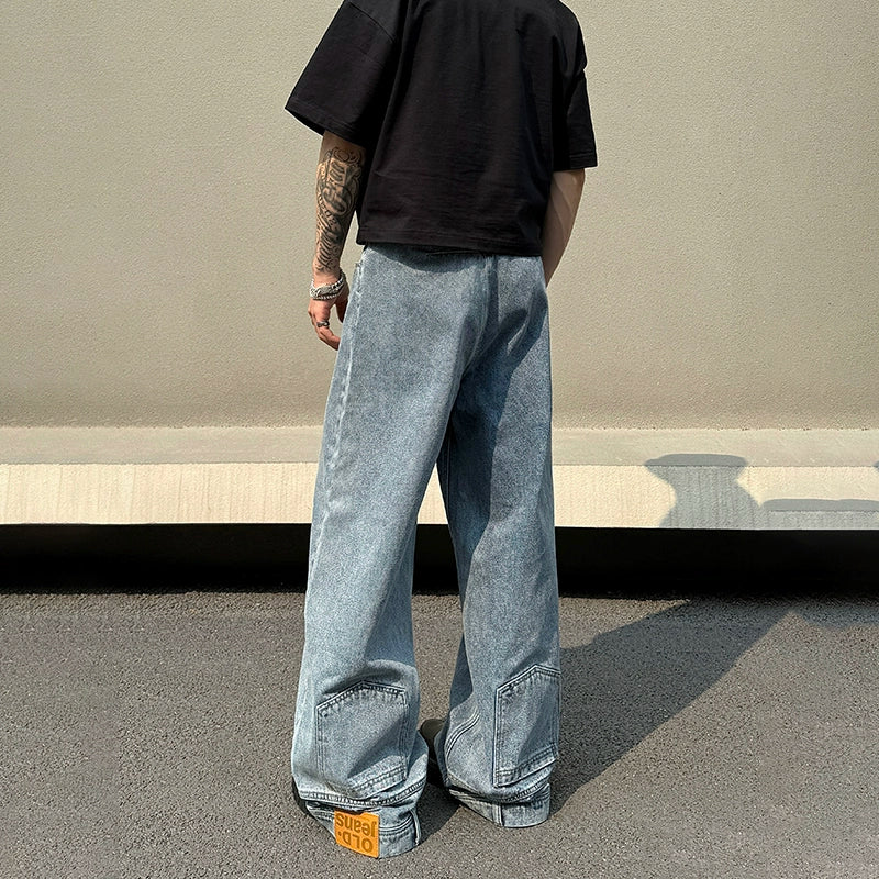 Old Jeans Block Pocket Denim Shorts