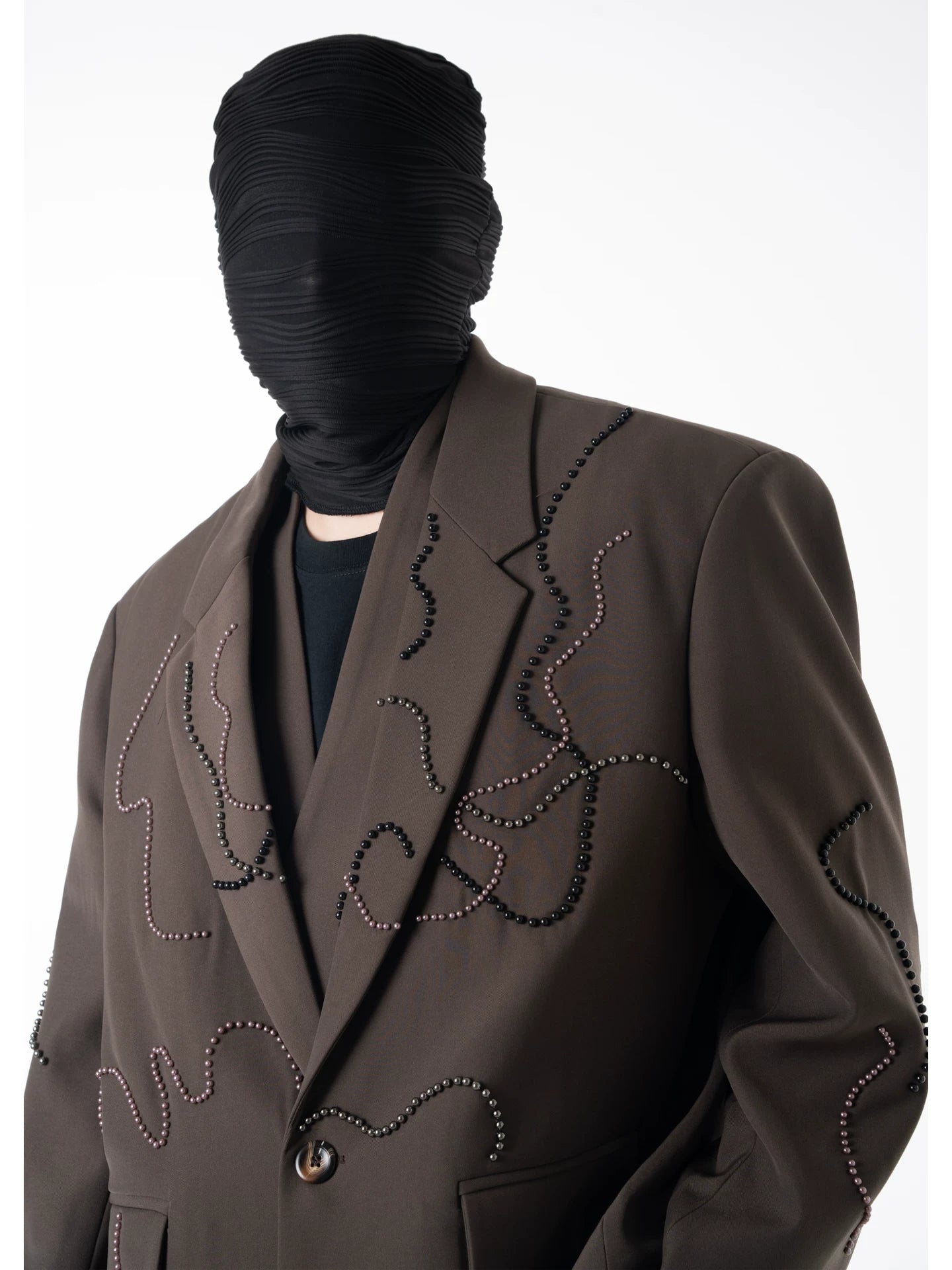 Nebula Circuit Beaded Statement Blazer