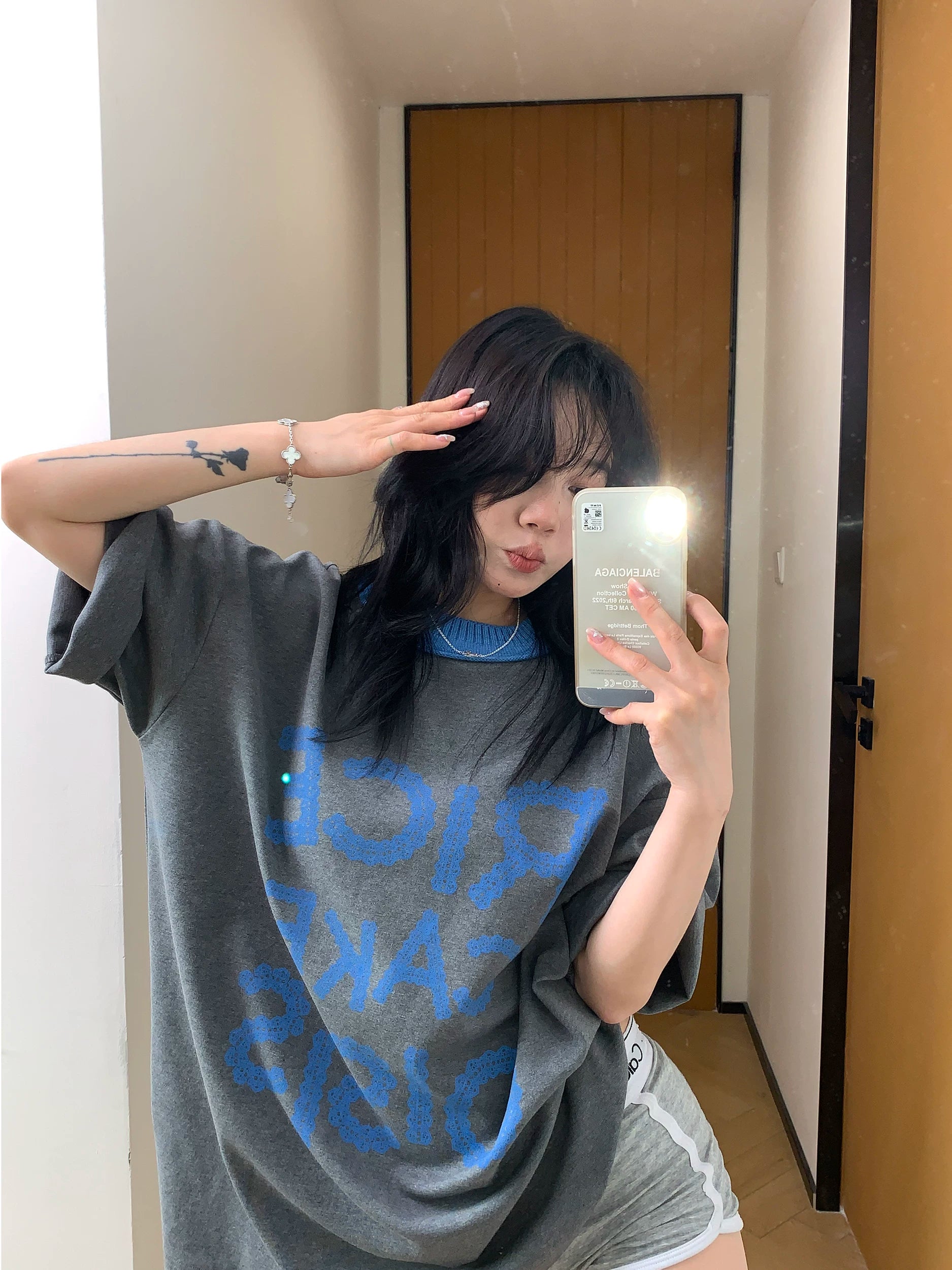 Charcoal Bubble Logo Tee