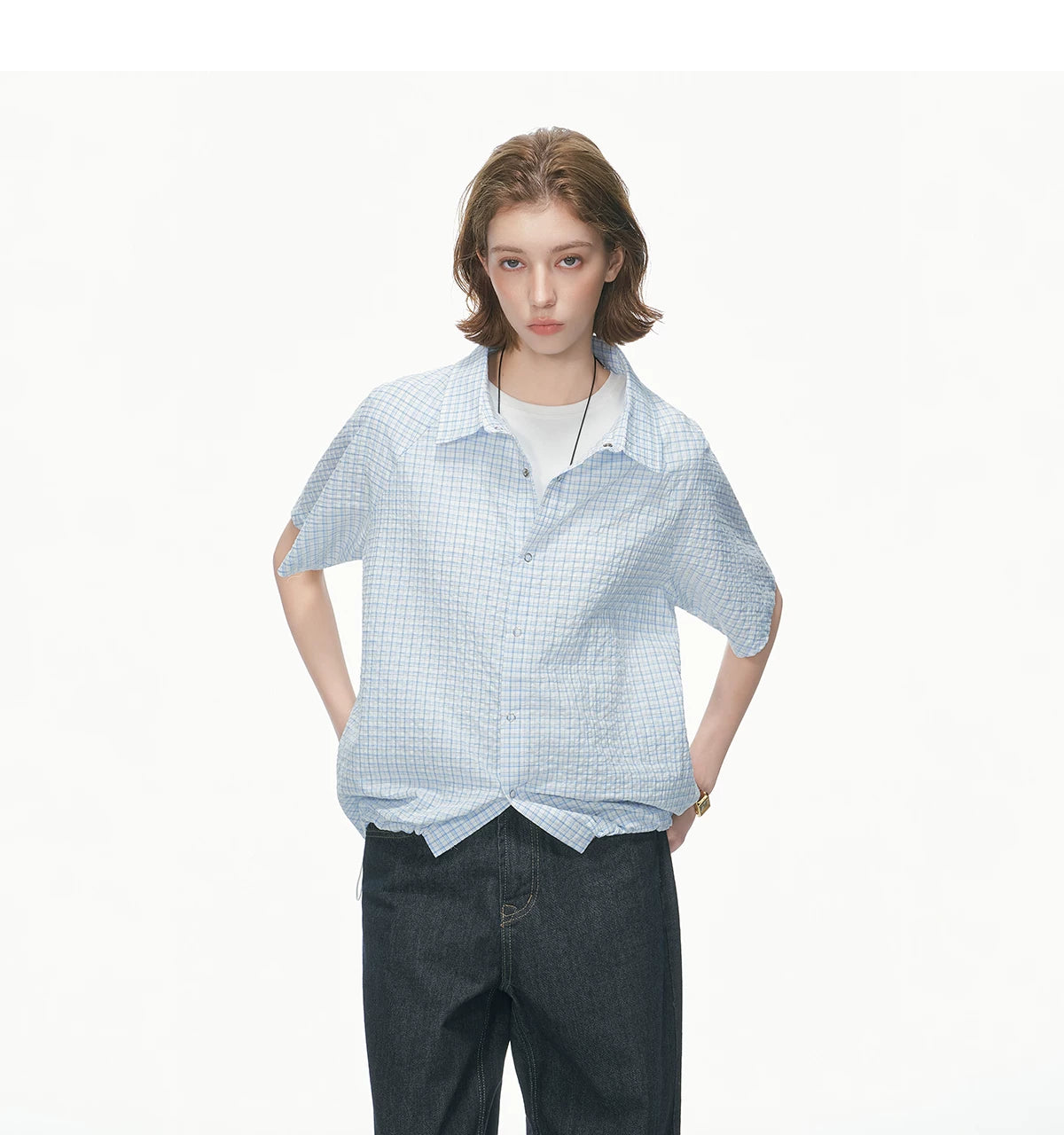 Pastel Check Breeze Short-Sleeve Shirt
