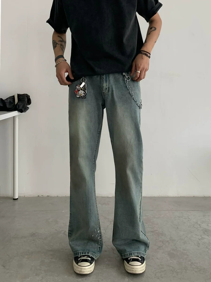 Casual Micro Flare Denim Jeans - chiclara