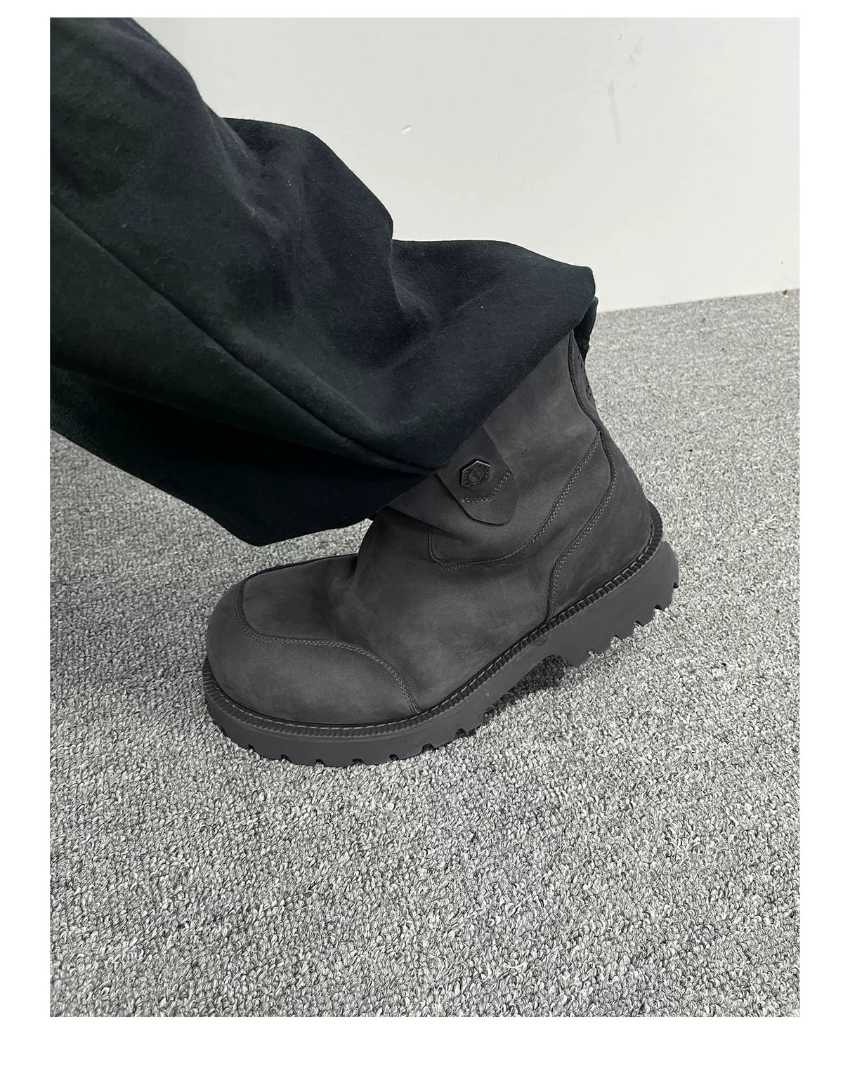 Tundra Shearling Suede Ankle Boots