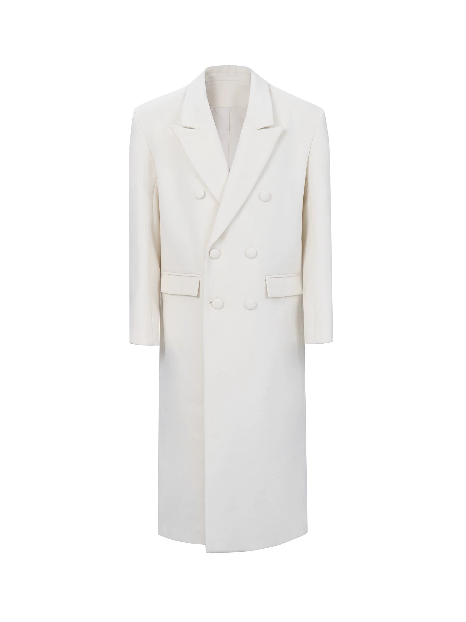 Ivory Eclipse Wool Overcoat