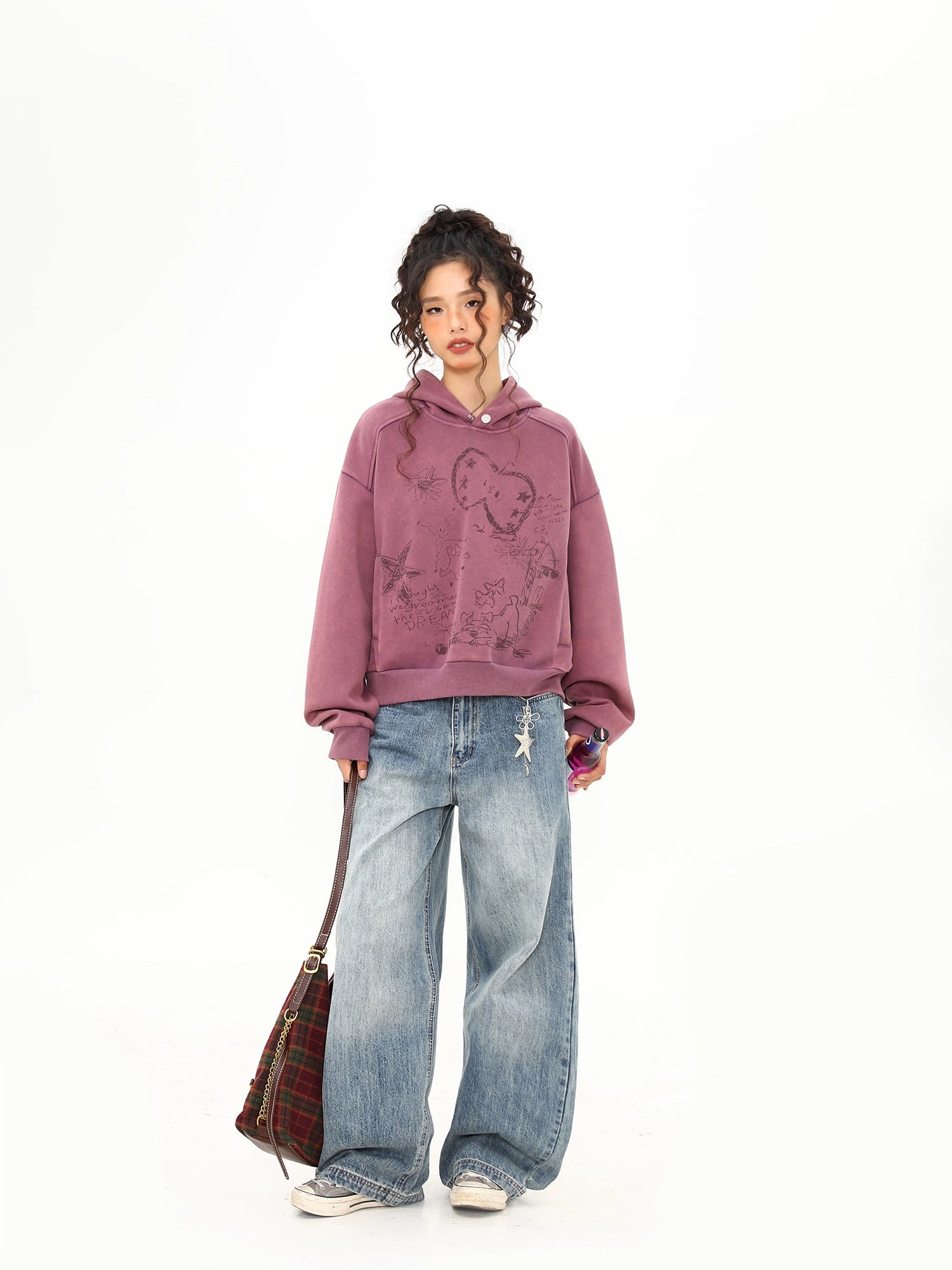 Dream Doodle Grape Hoodie