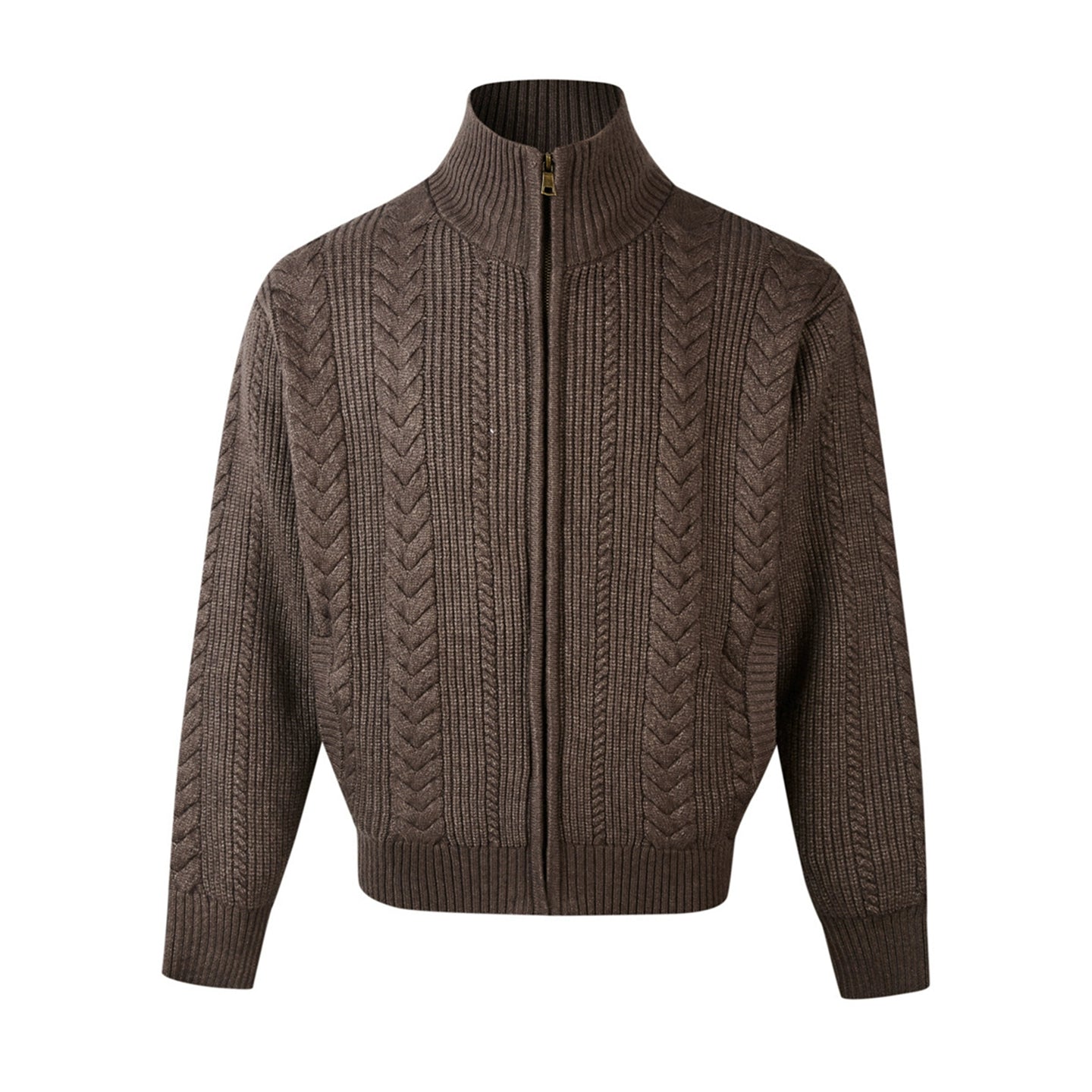 Heritage Weave Zip Cardigan