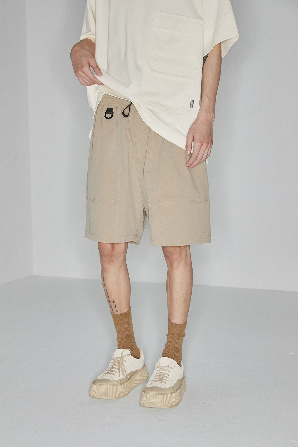 Drawstring Chino Shorts