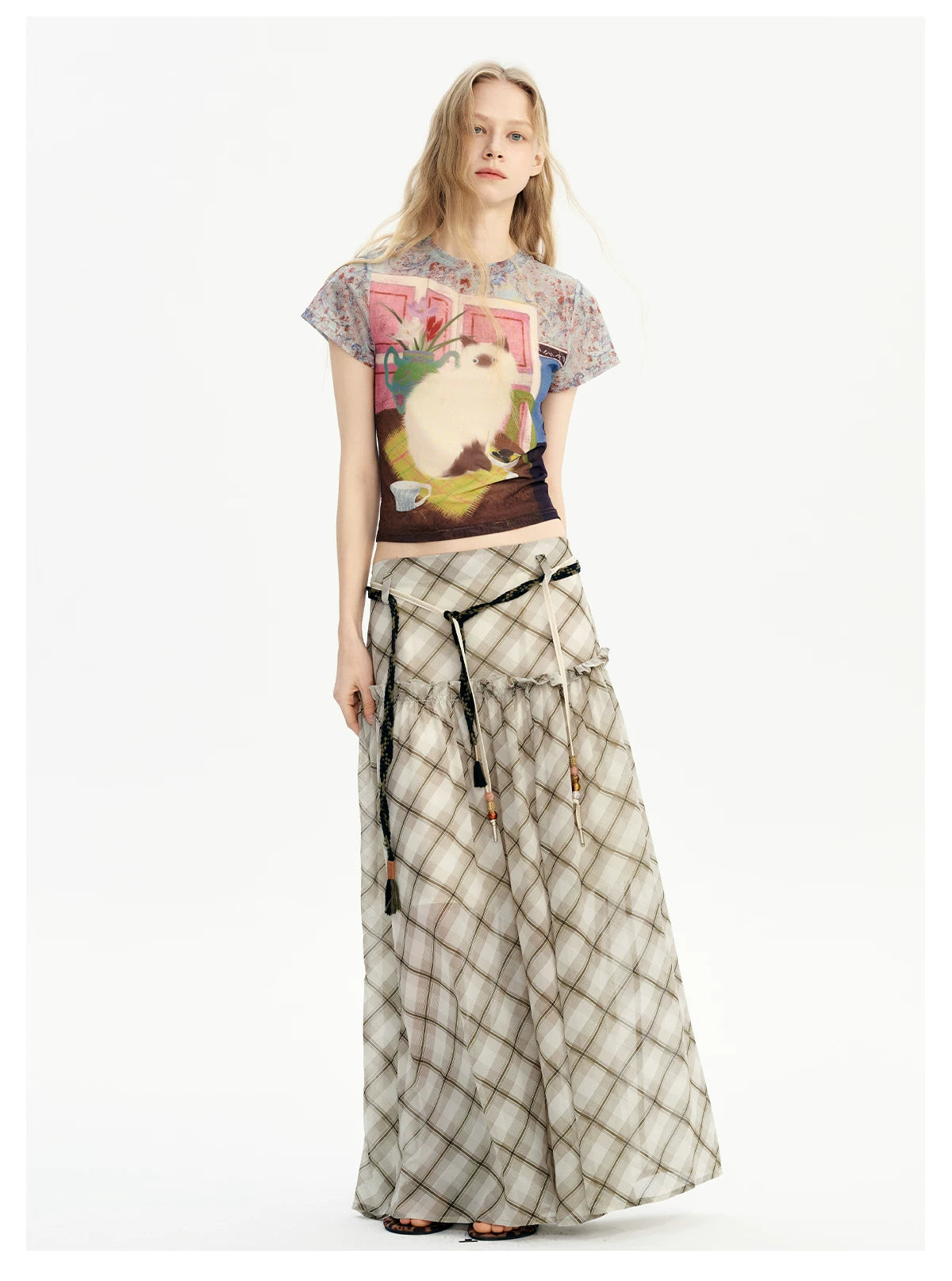 Prairie Lattice Breeze Maxi Skirt