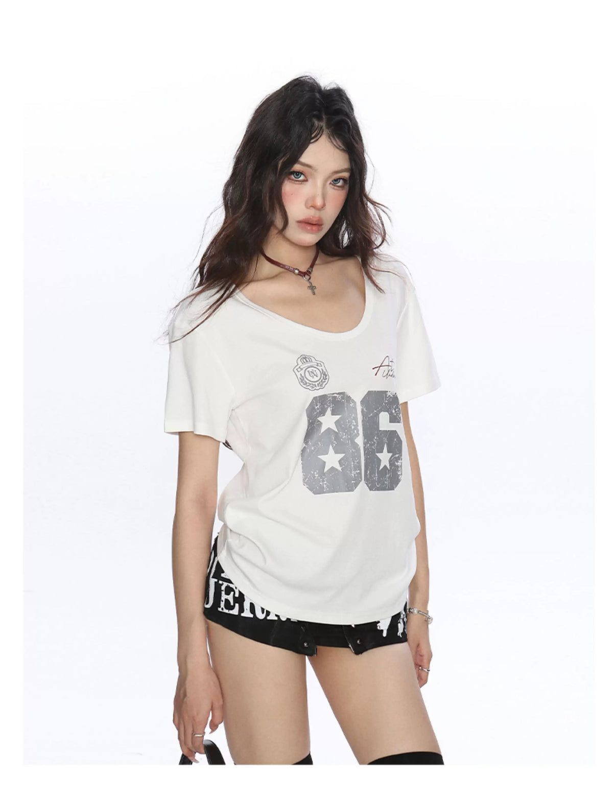Varsity 86 Scoop Neck Graphic Tee