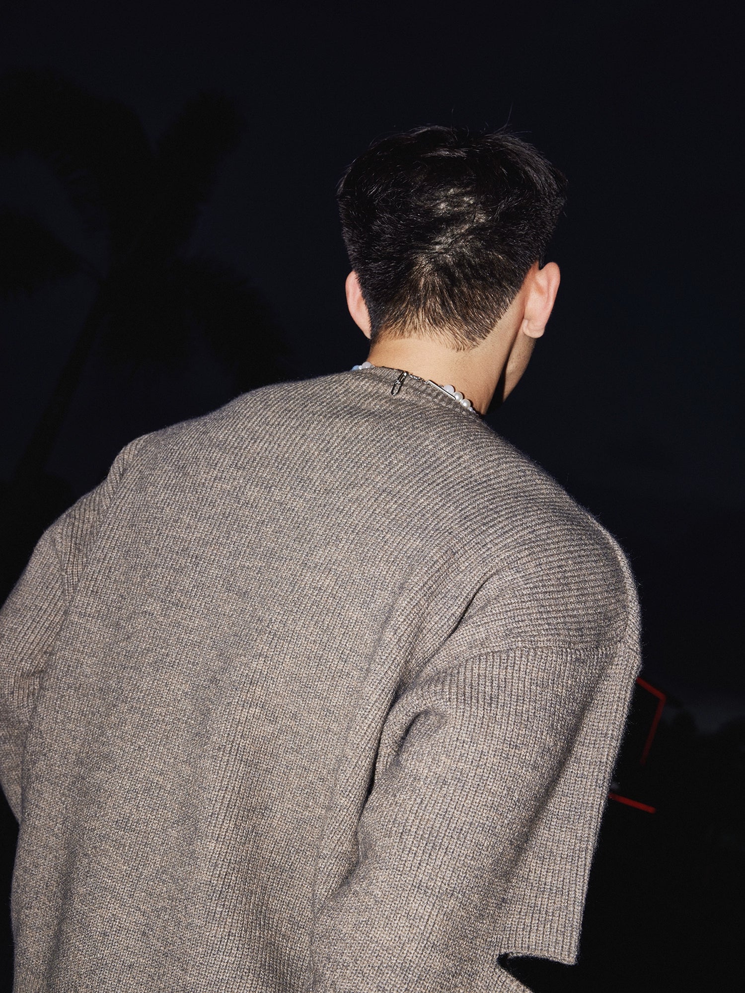 Relaxed Cutout Knit Sweater