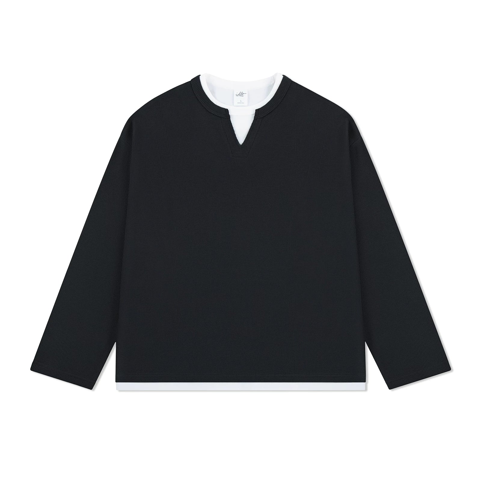 Layernotch Waffle Long Sleeve Tee