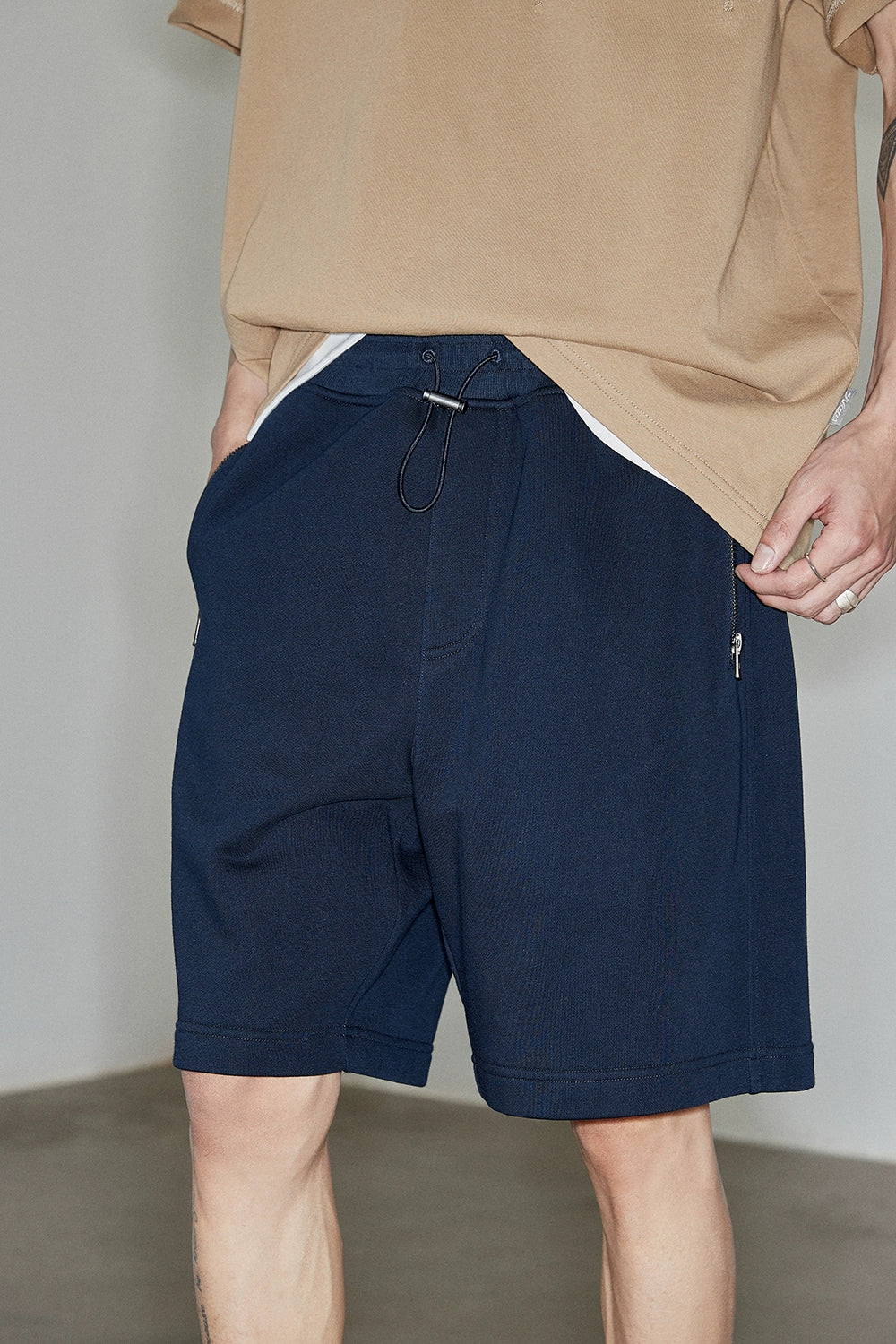 Zippered Pocket Athletic Shorts