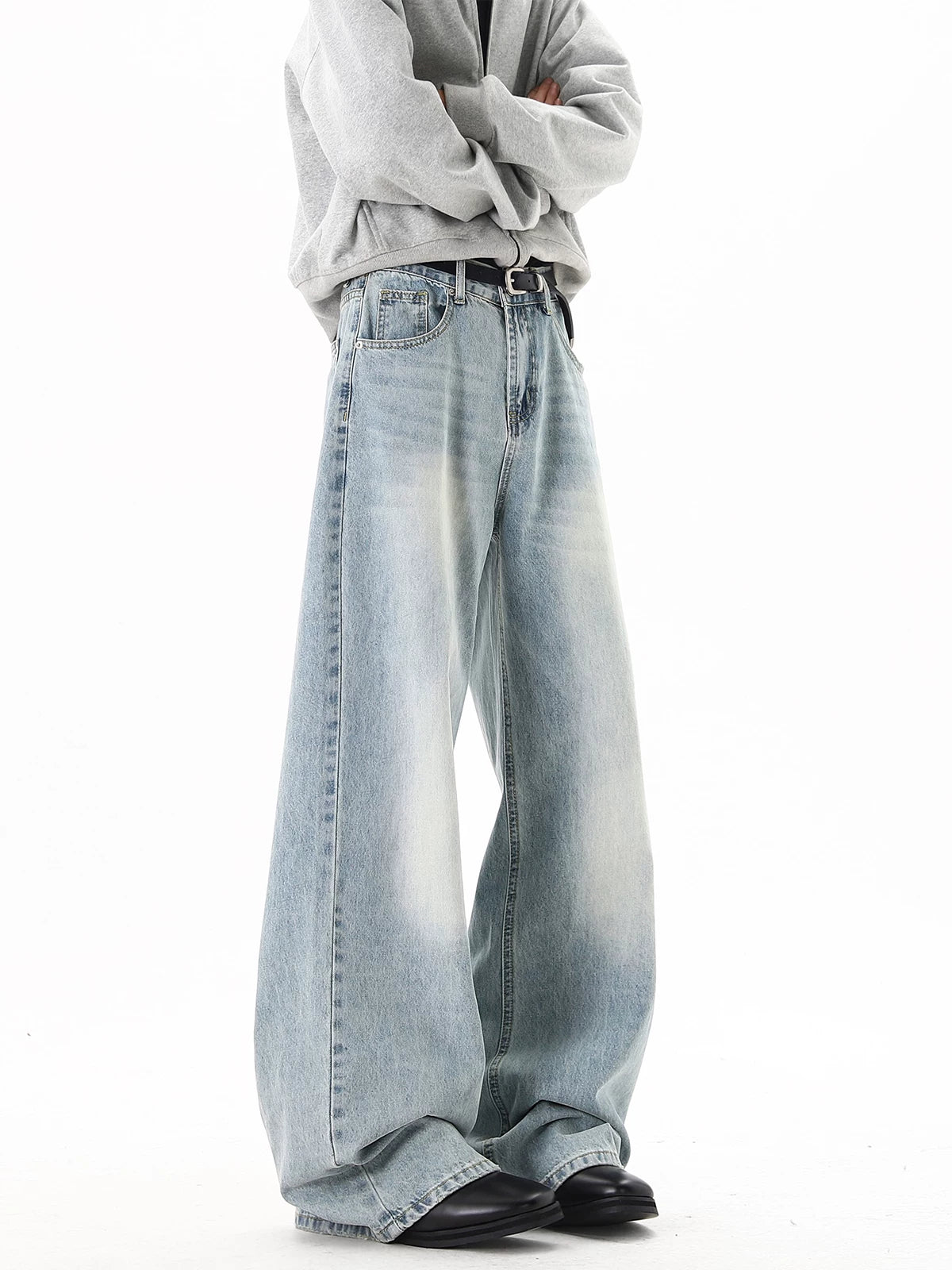 Aurora Fade Relaxed Wide-Leg Jeans
