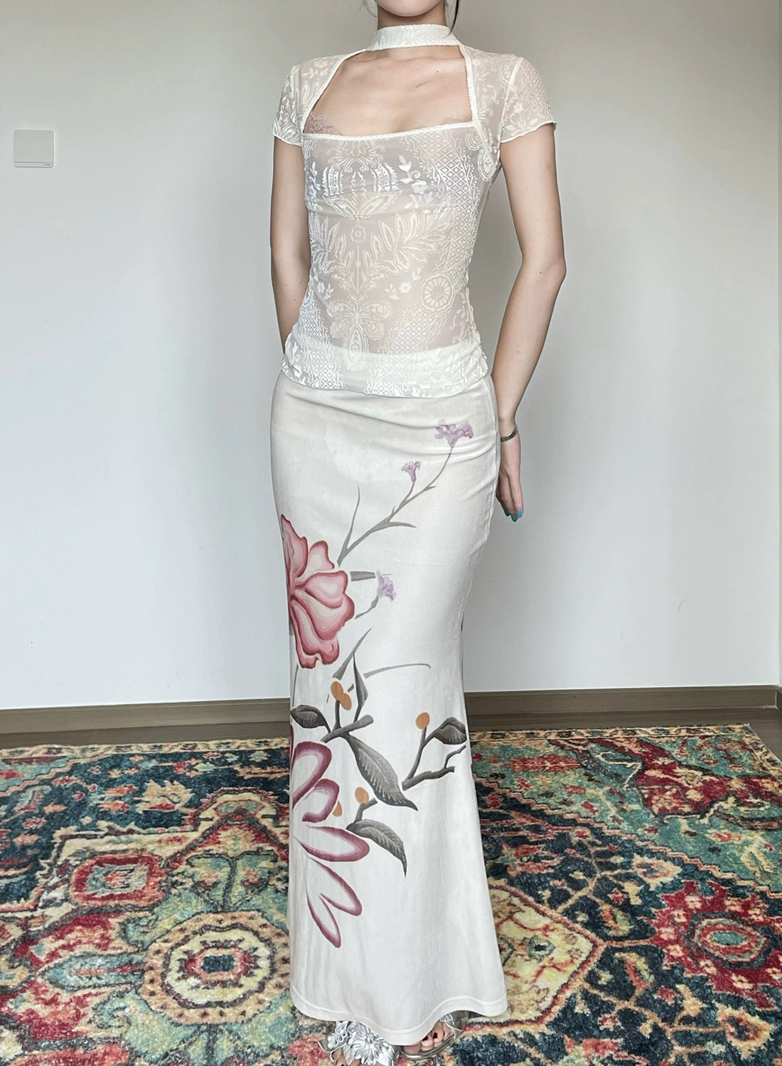 Lace Cheongsam Top
