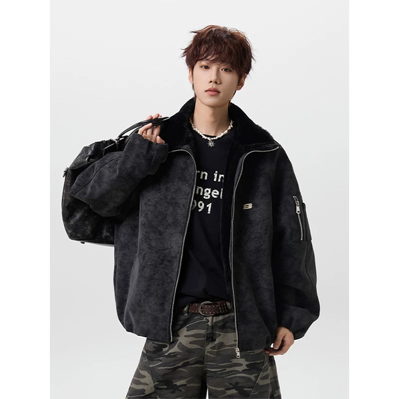 Aviator Sherpa-Lined Jacket