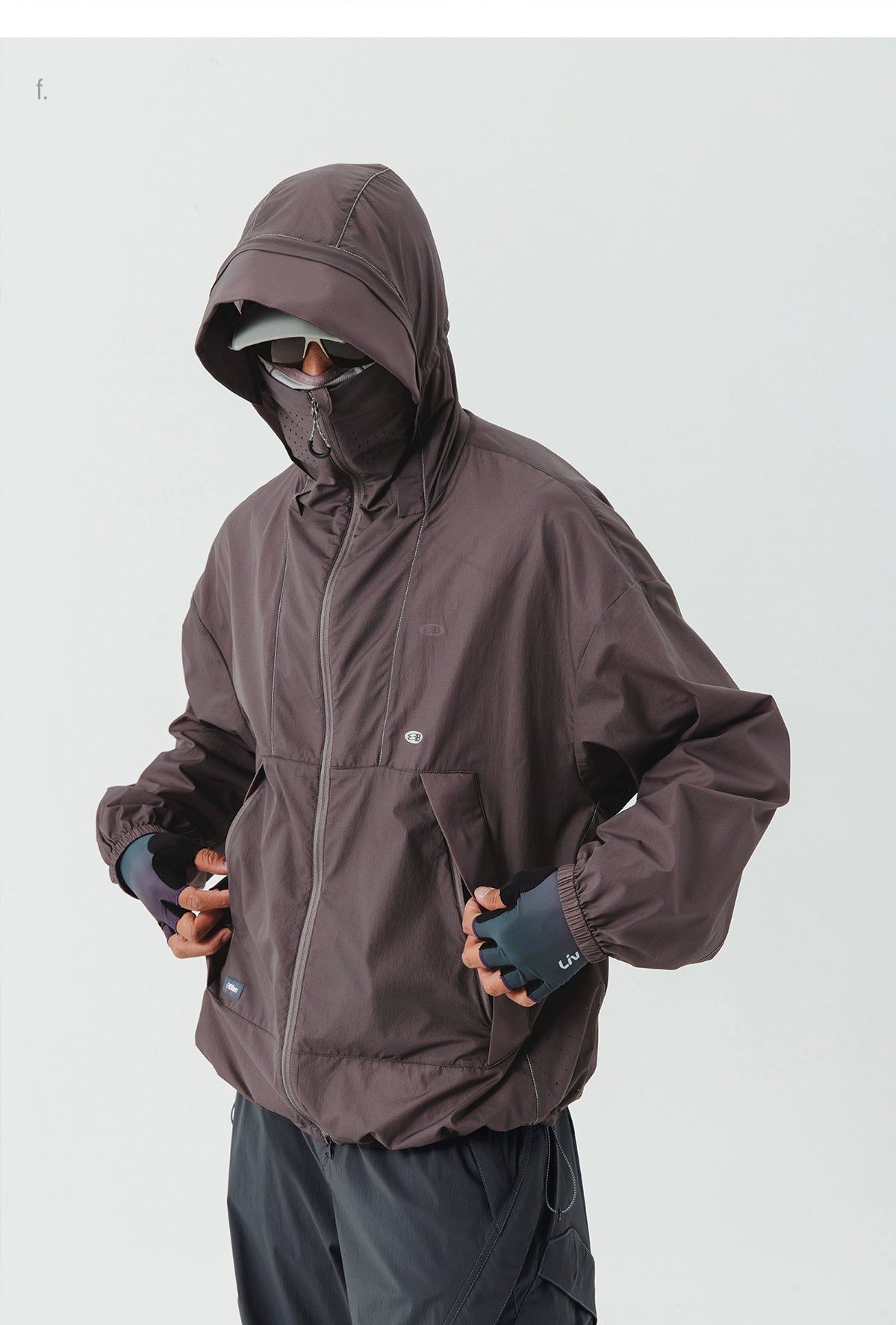 UV-Protective Hooded Windbreaker